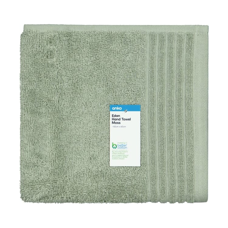 Edan Cotton Hand Towel - Moss - Kmart NZ