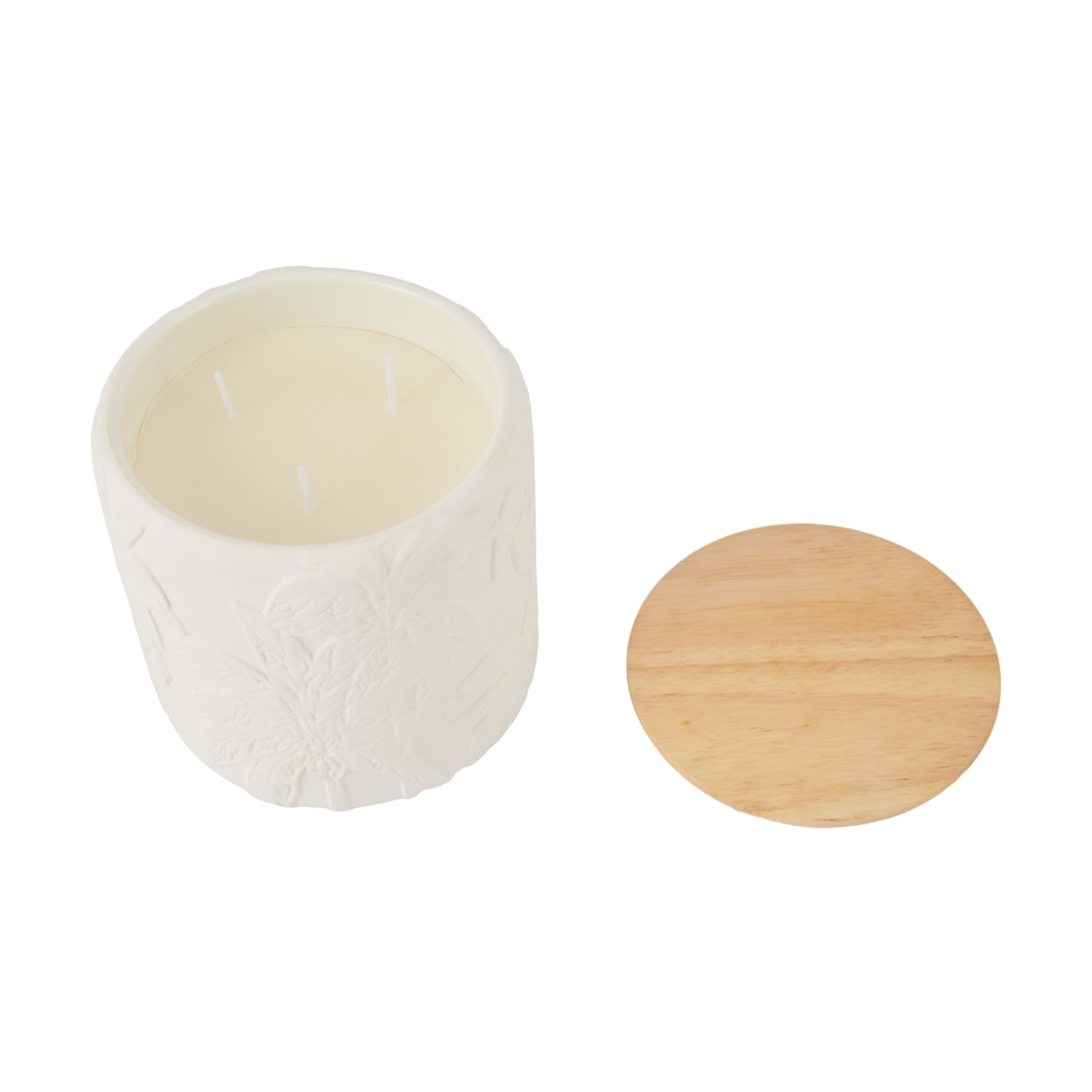 3 XL Palm Embossed Ceramic Candle, 3 of 5