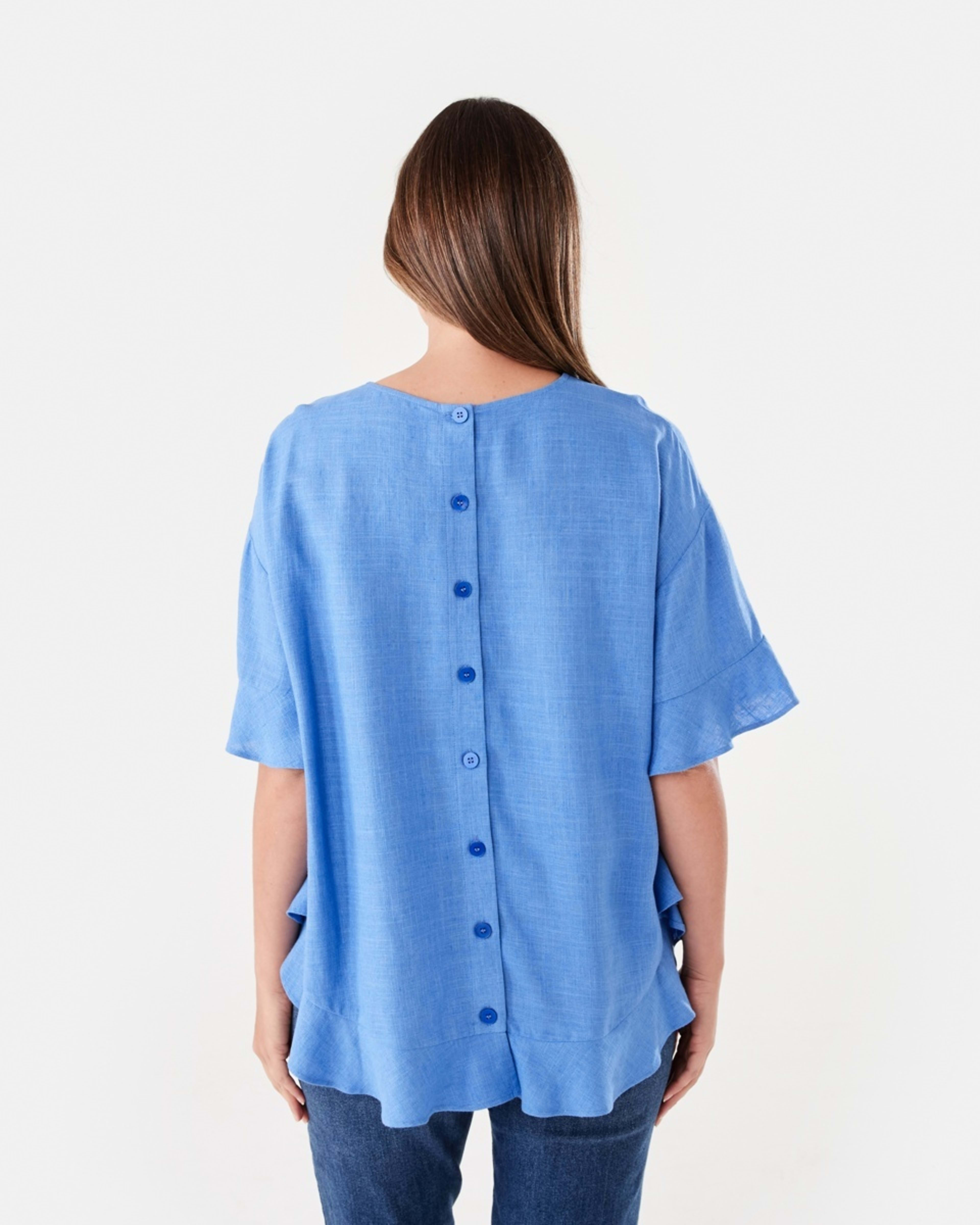 3 Short Sleeve Button Back Relaxed T-shirt BLUE MARINE, 3 of 7