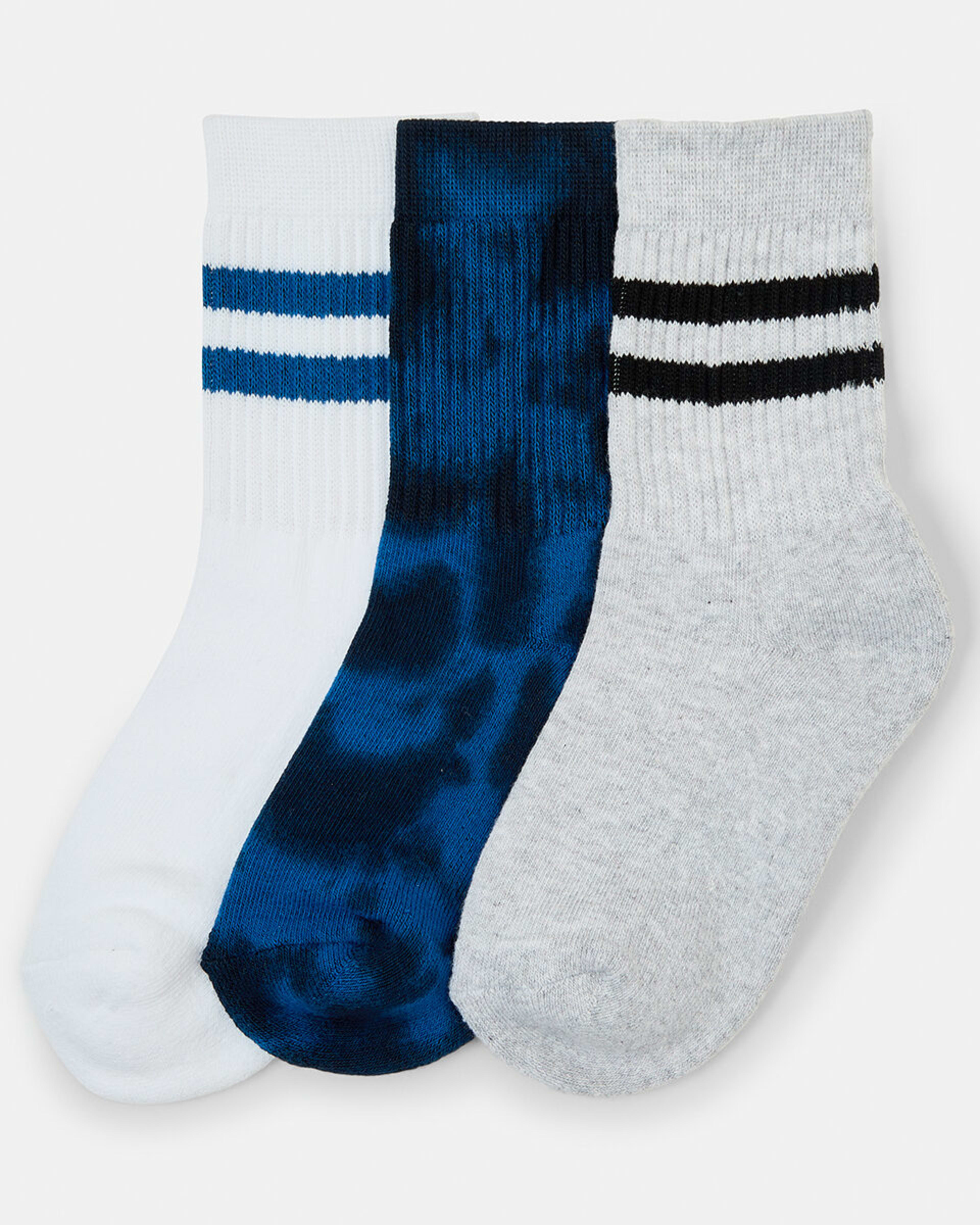 2 3 Pack Crew Socks Tie Dye, 2 of 3