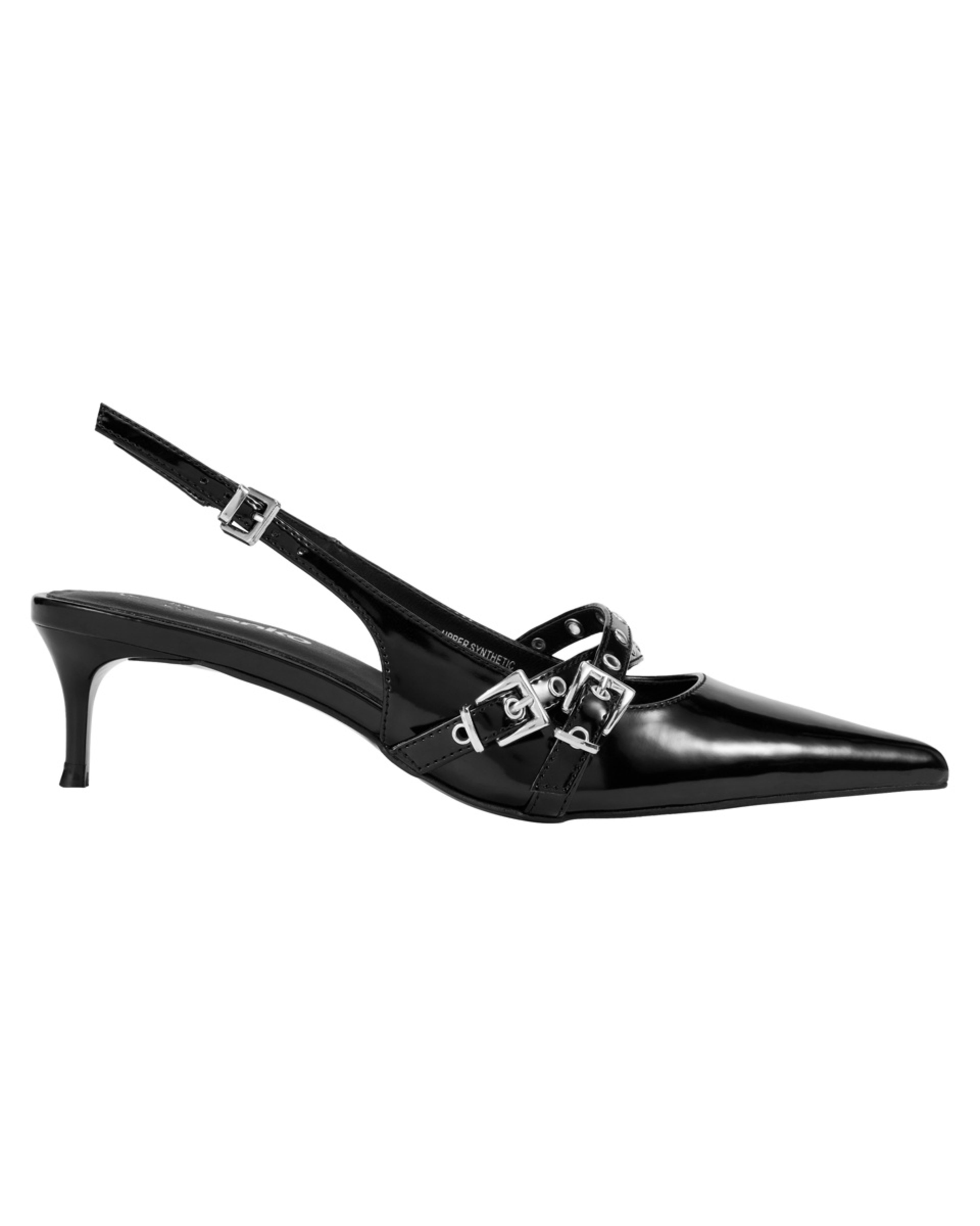 1 Strappy Kitten Heels BLACK
