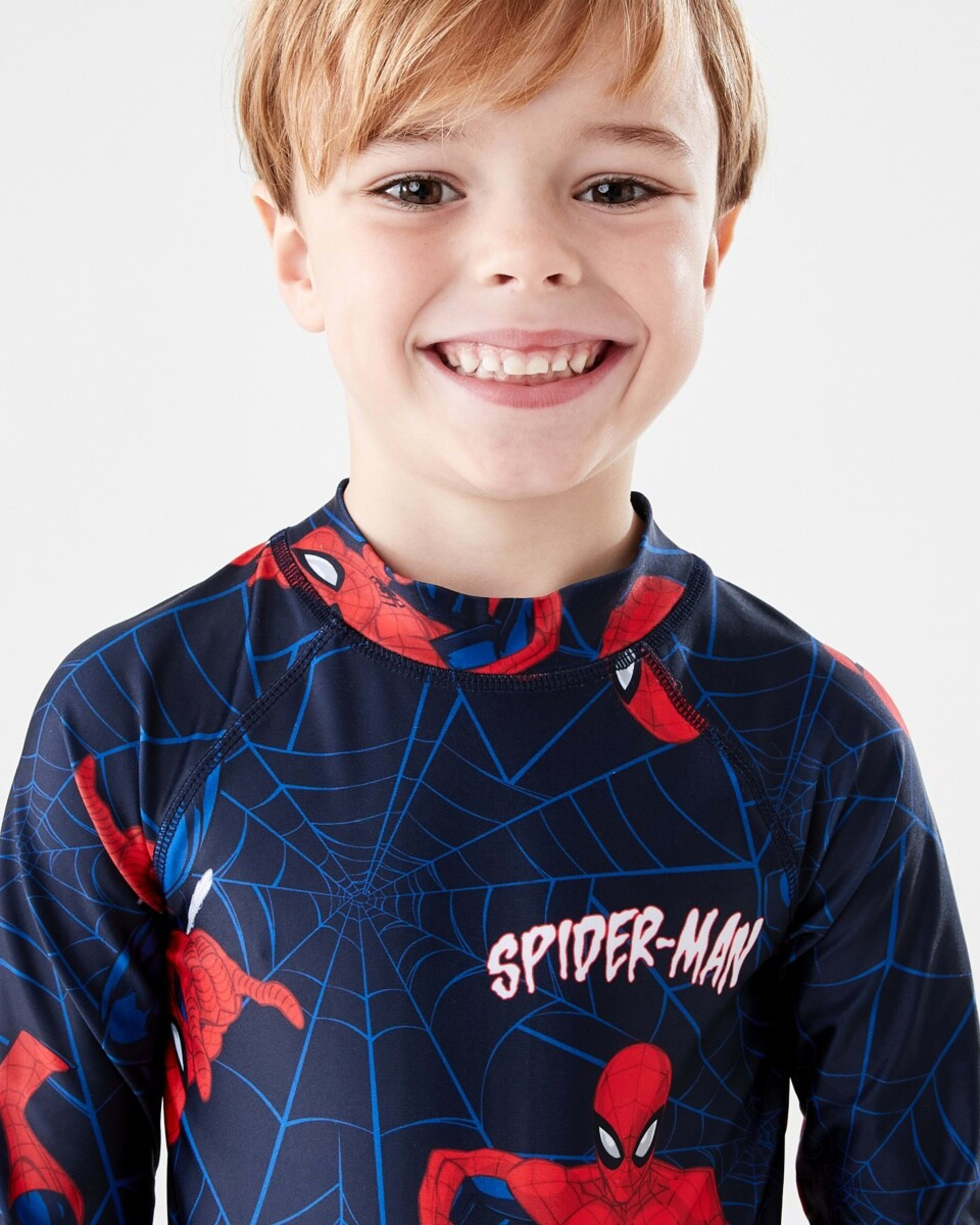 3 Spider-Man License Long Sleeve Swimsuit Spiderman, 3 of 6