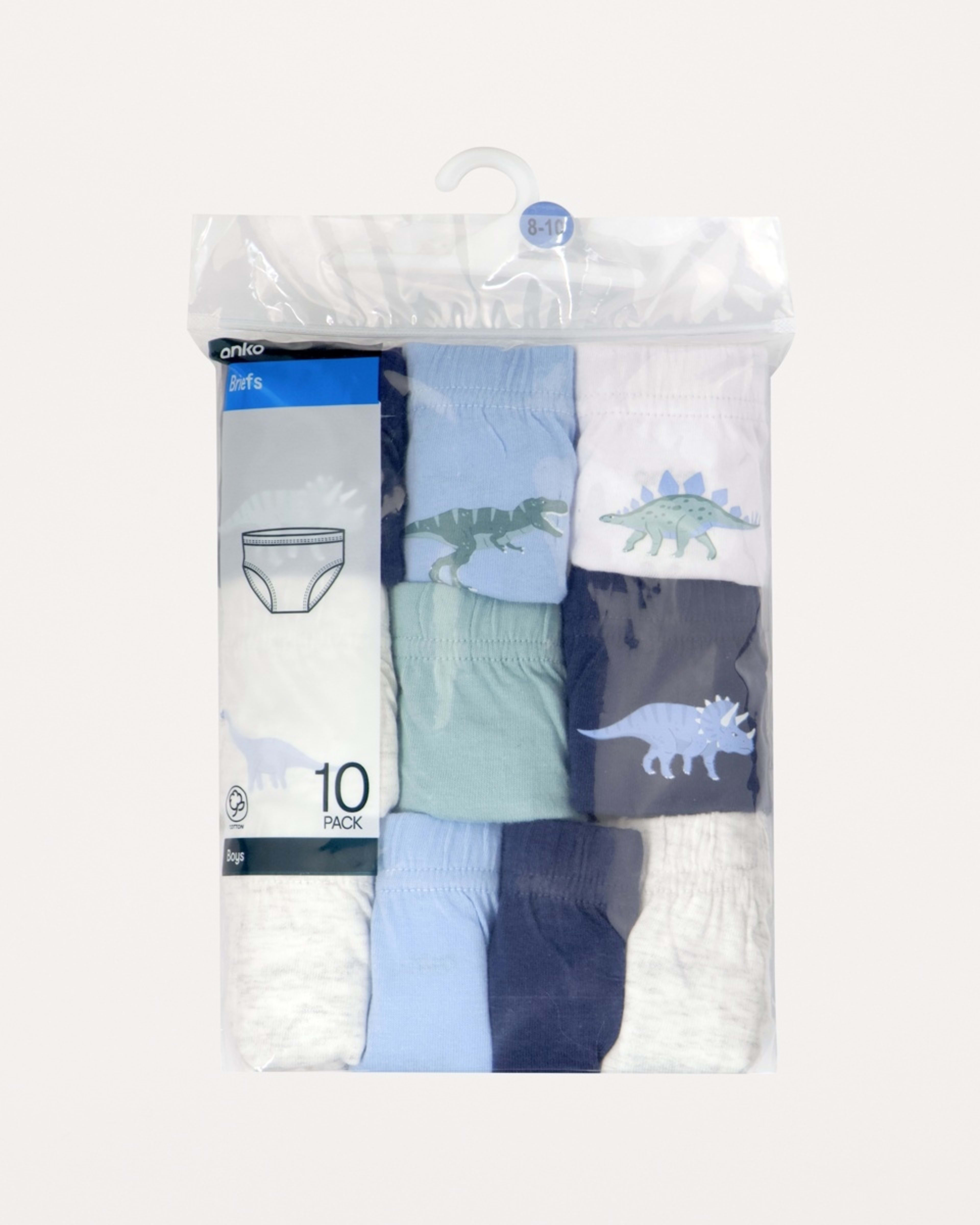 2 10 Pack Briefs Blu Dino, 2 of 3