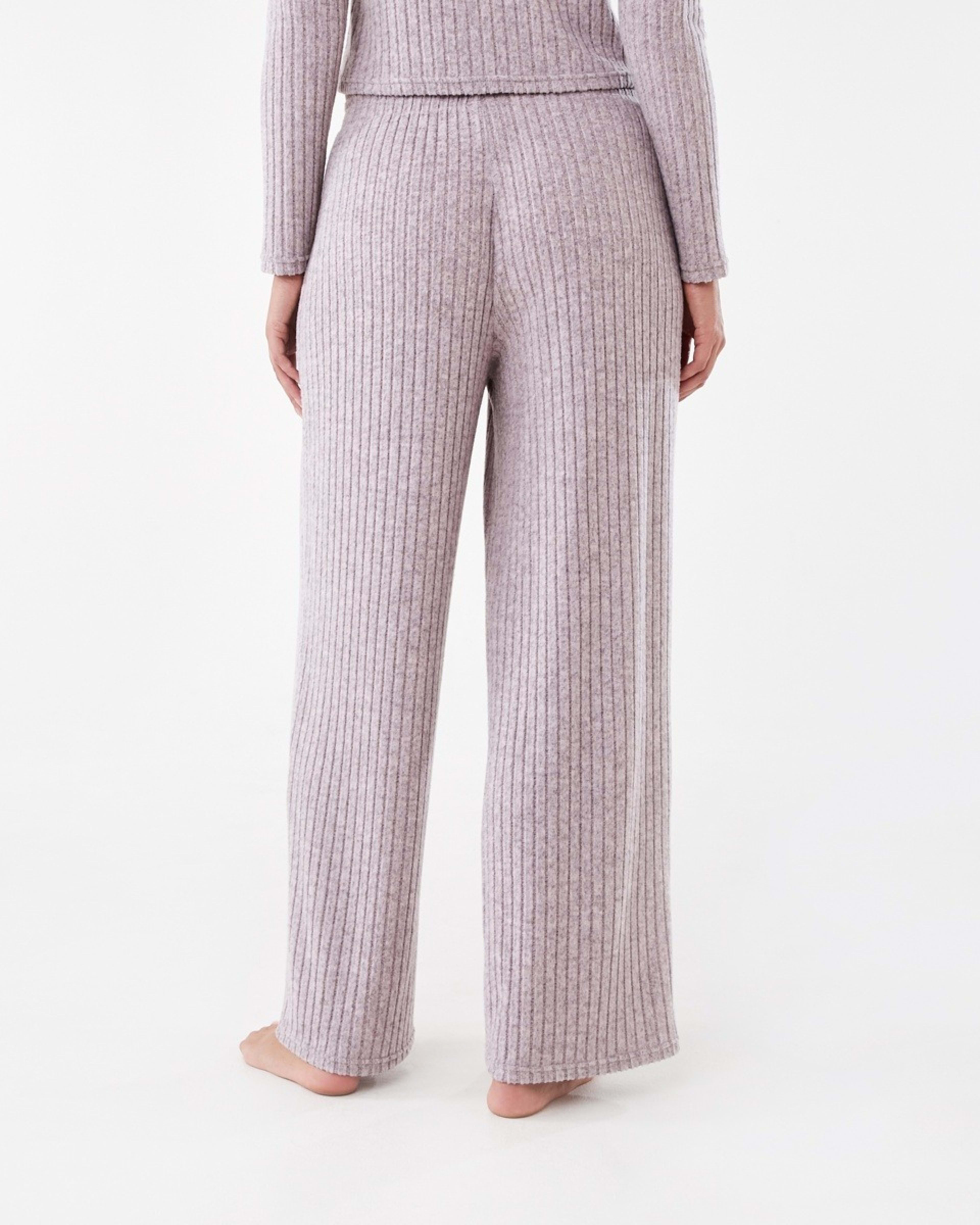 3 Brushed Rib Lounge Pants Plum Mrle, 3 of 5