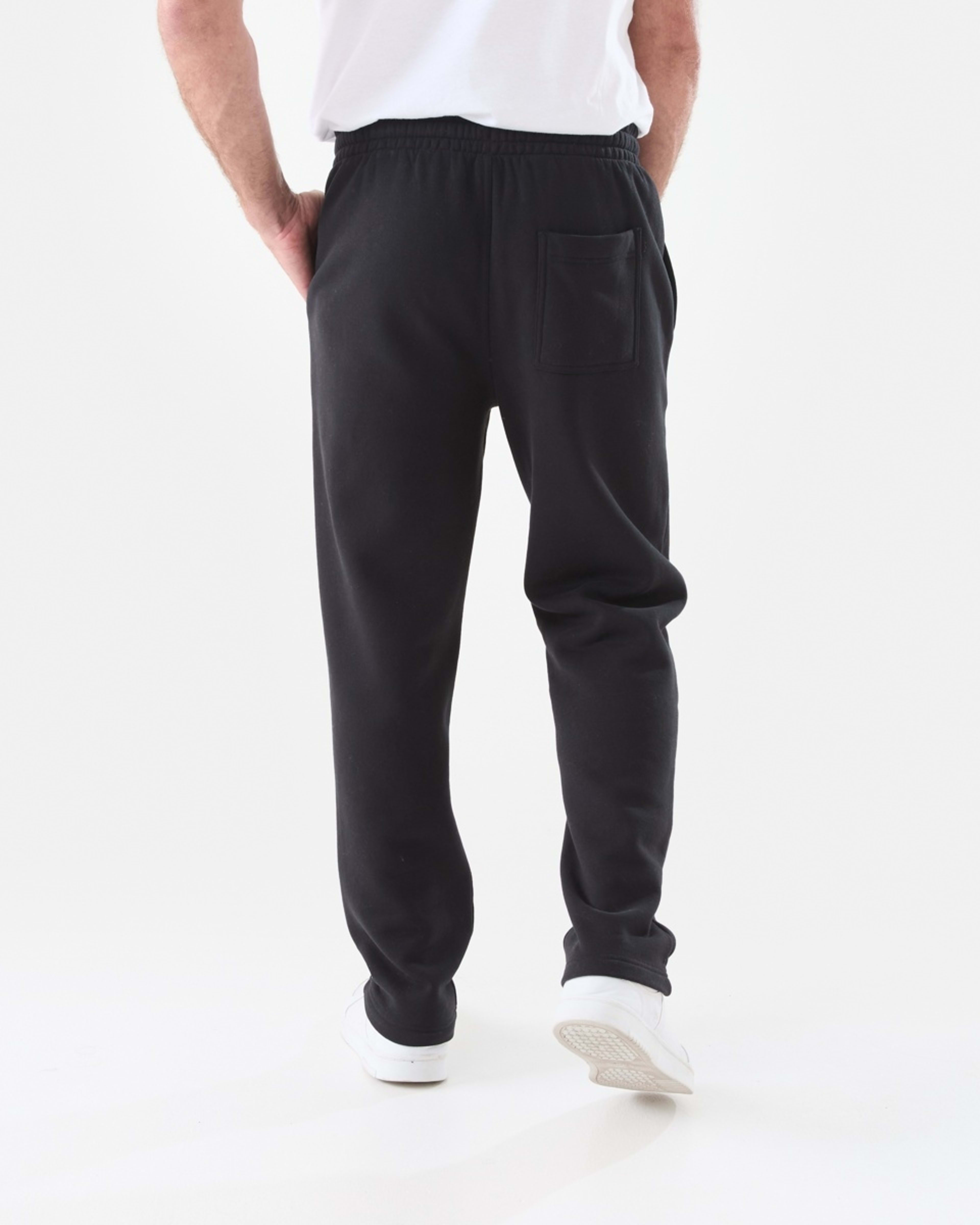 3 Straight Leg Trackpants Black, 3 of 6