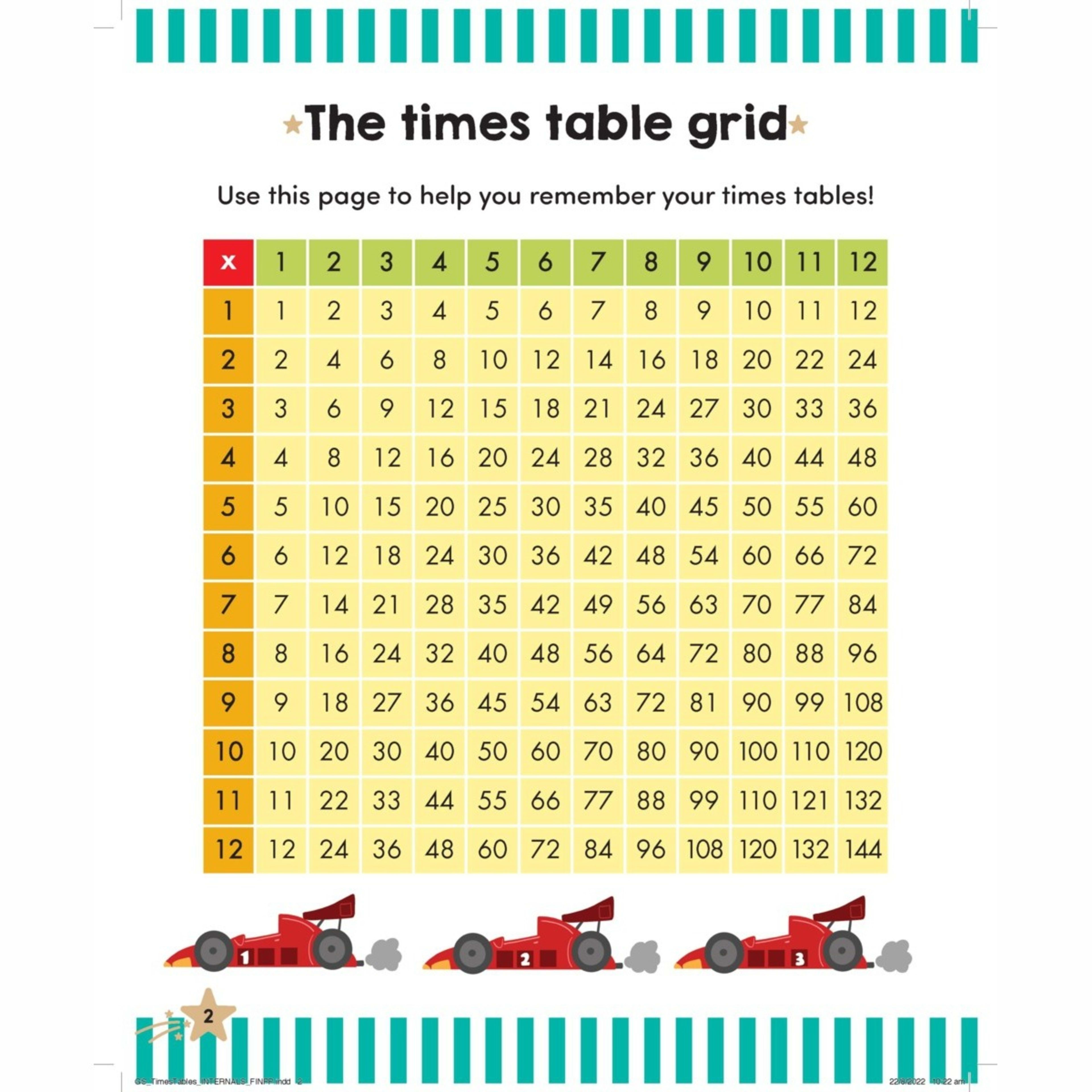 Gold Stars Times Tables Kit Activity Book Kmart