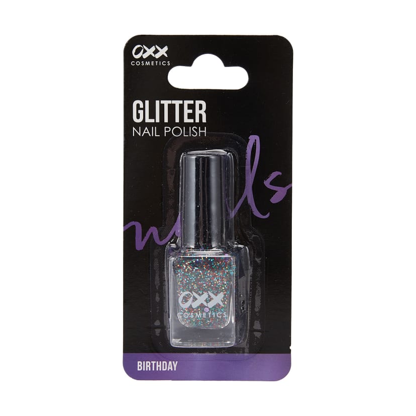 OXX Cosmetics Glitter Nail Polish Birthday Kmart