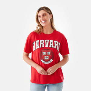 Short Sleeve Harvard University License T-shirt - Kmart