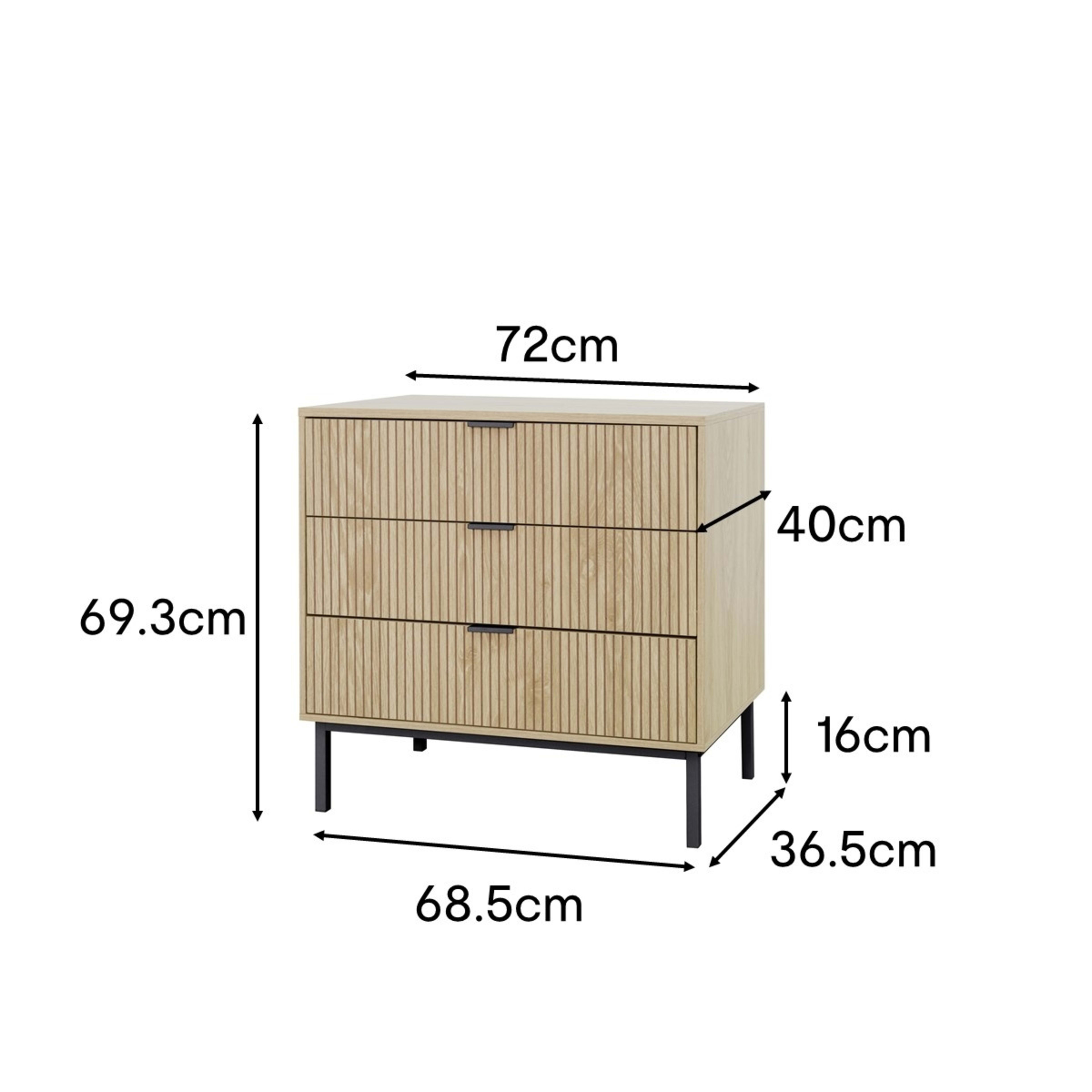 10 Isla 3 Drawer Chest, 10 of 10