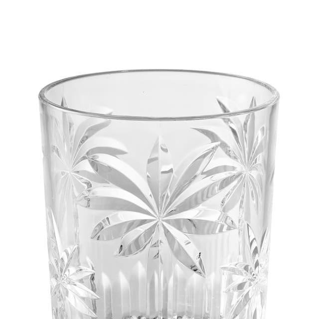 4 Clear Palm Acrylic Tumblers Kmart