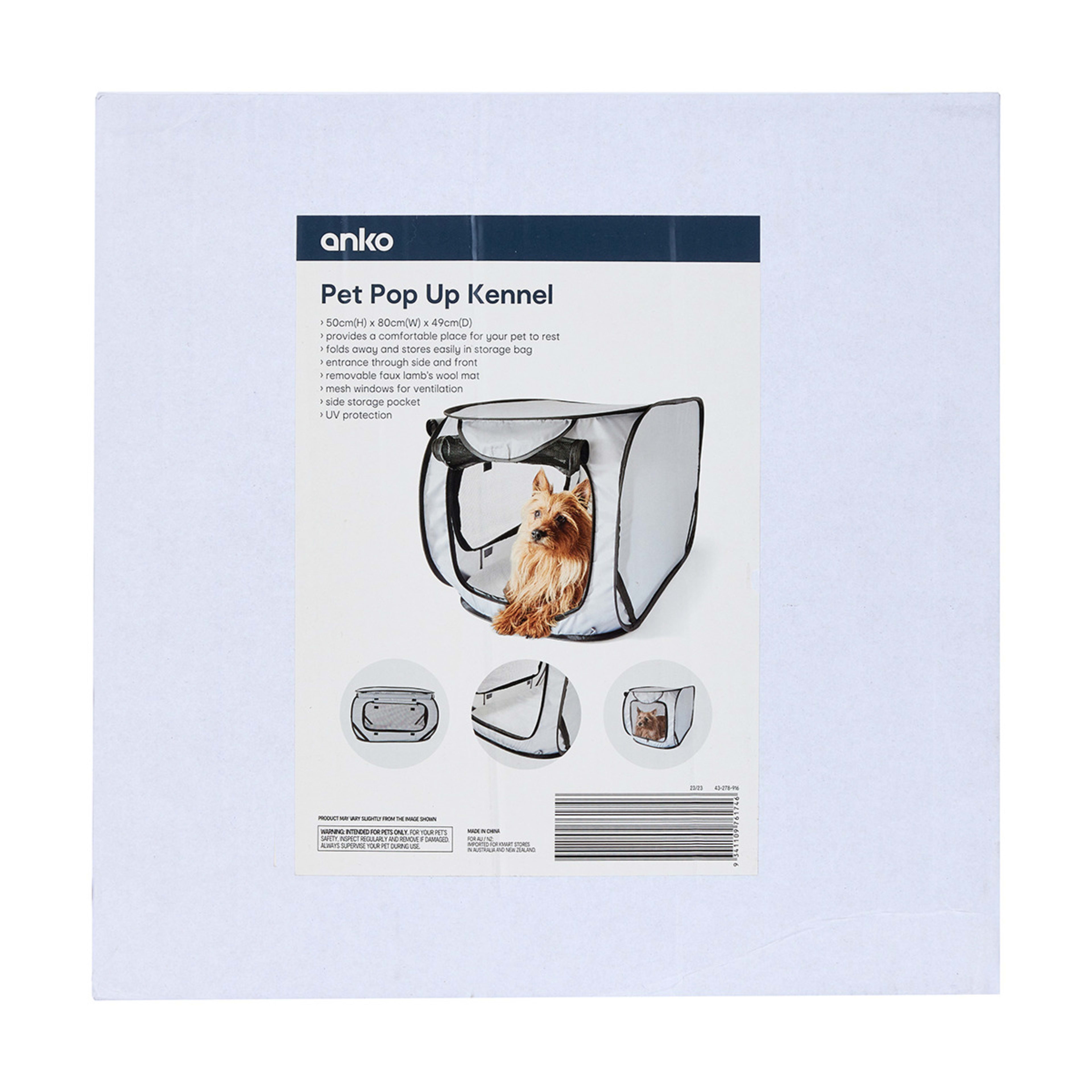 Pet Pop Up Kennel Kmart