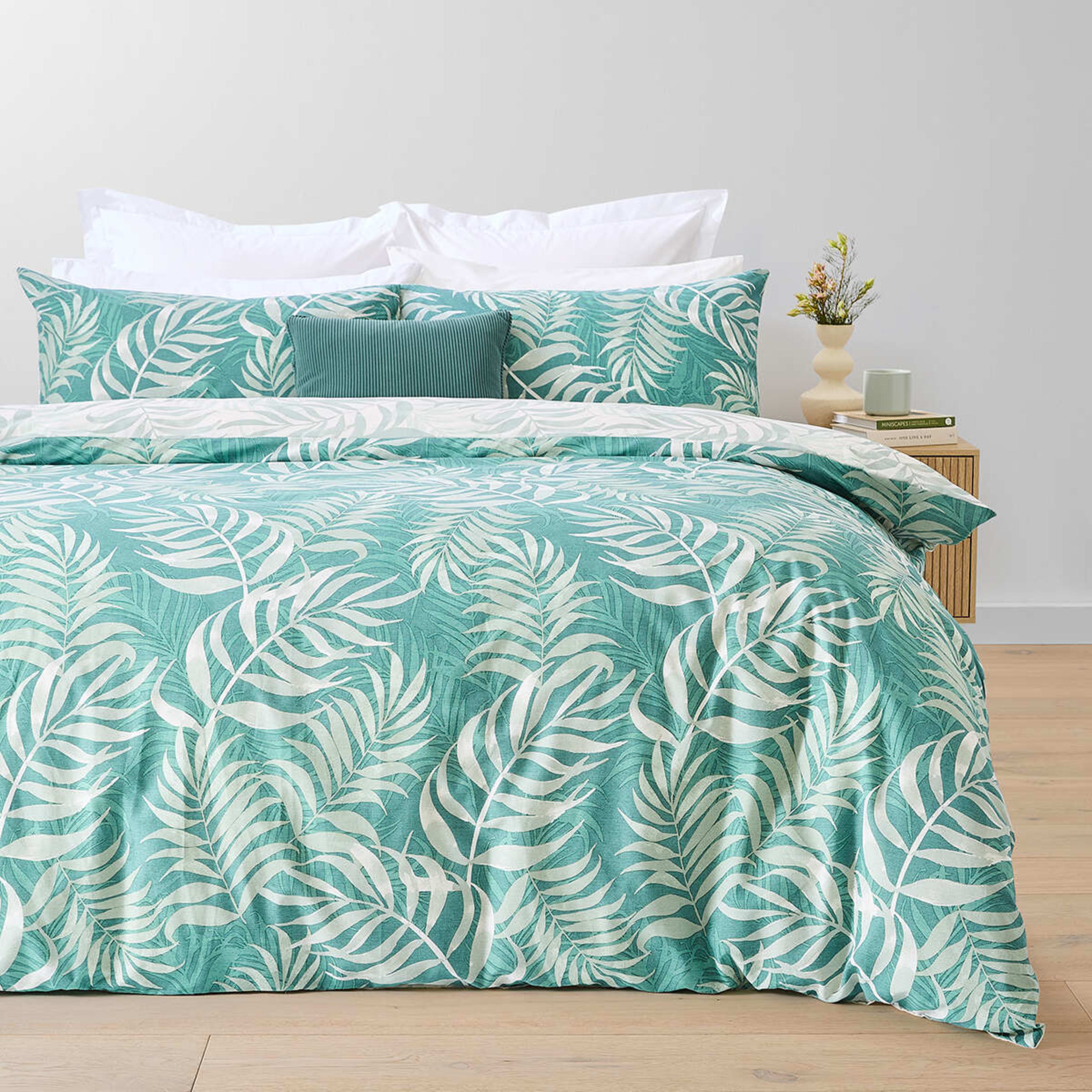 1 Lani Reversible Cotton Rich Quilt Cover Set - Double Bed