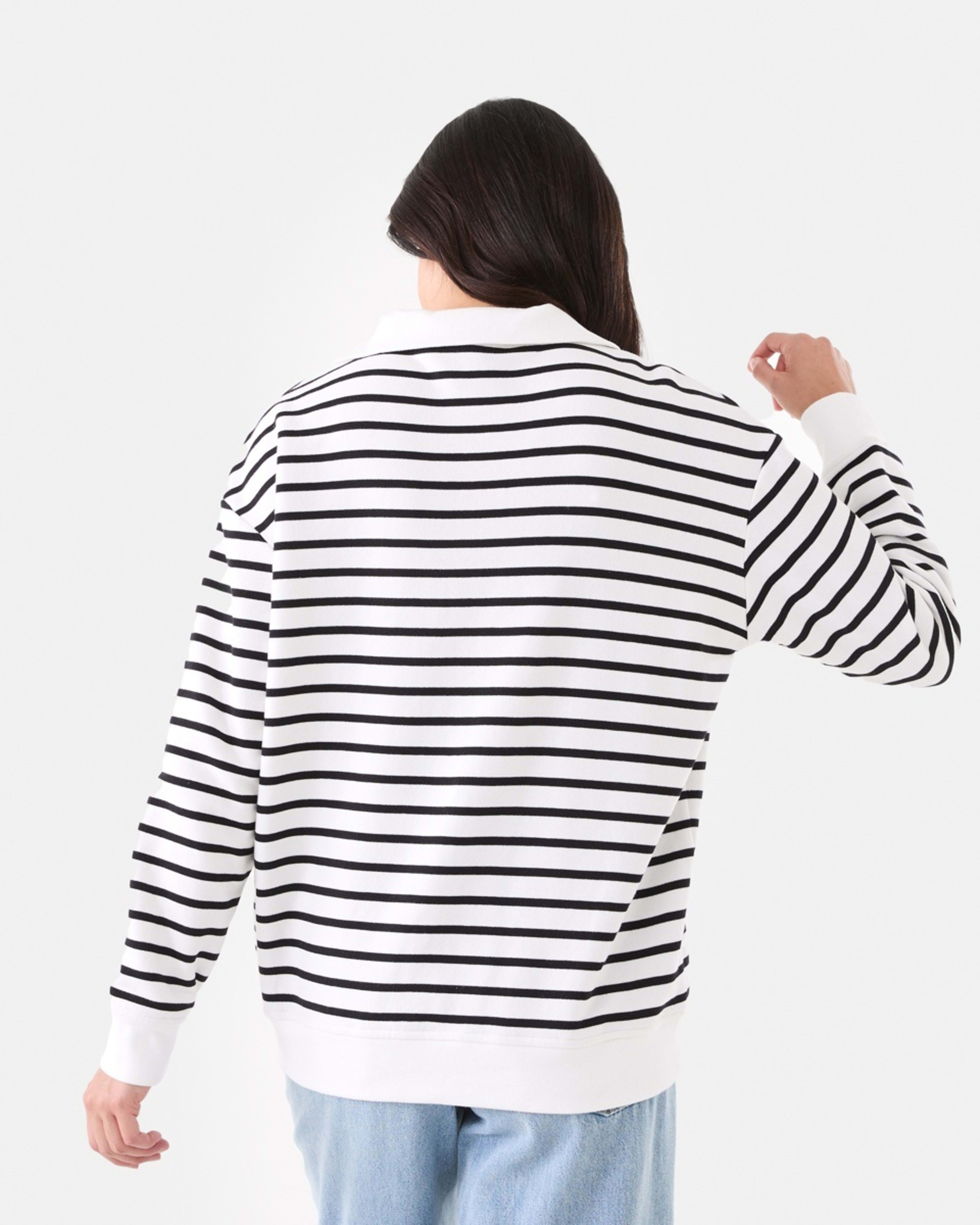 3 Long Sleeve Quarter Zip Sweatshirt Lucy Str W, 3 of 5