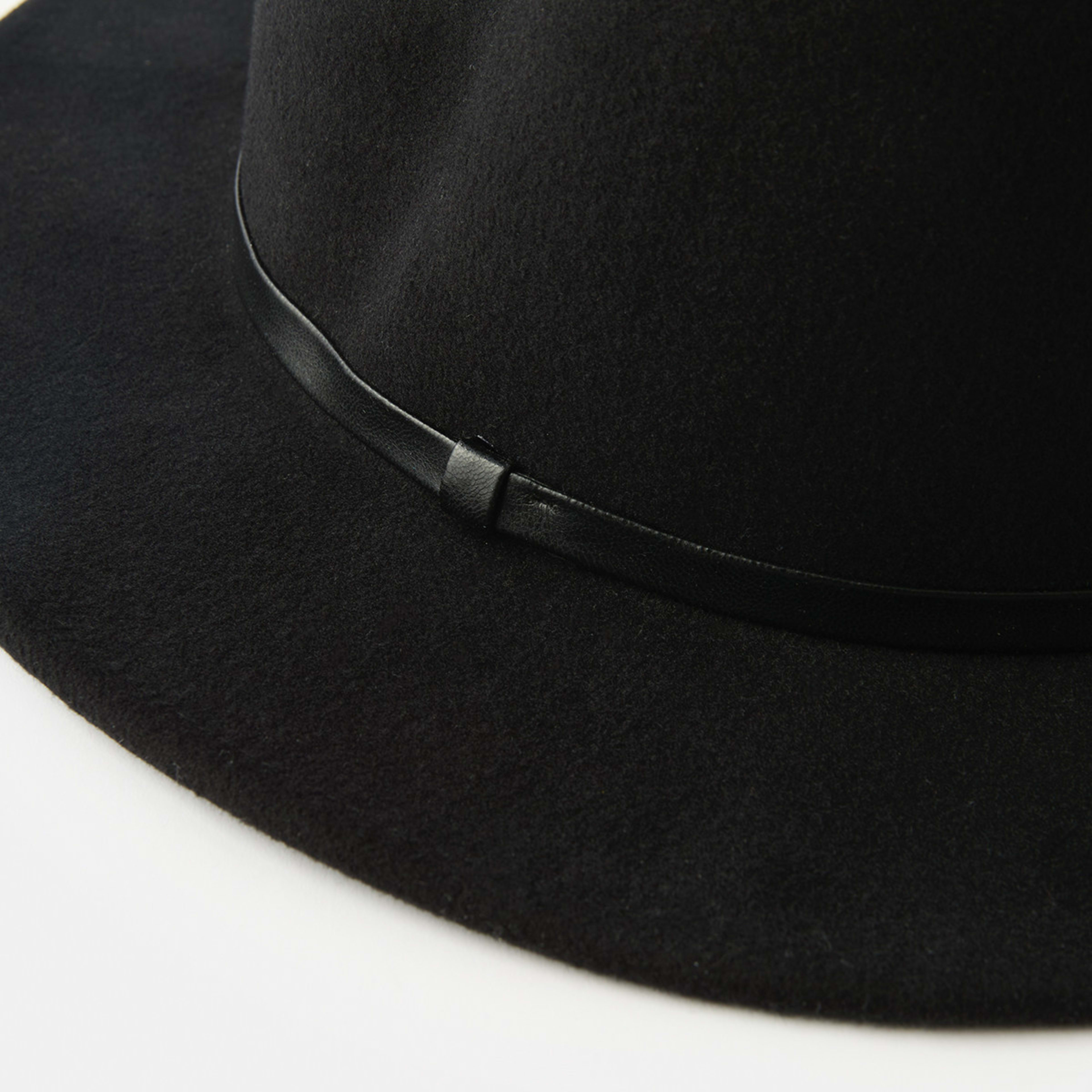 2 Short Brim Fedora Hat Black2, 2 of 4