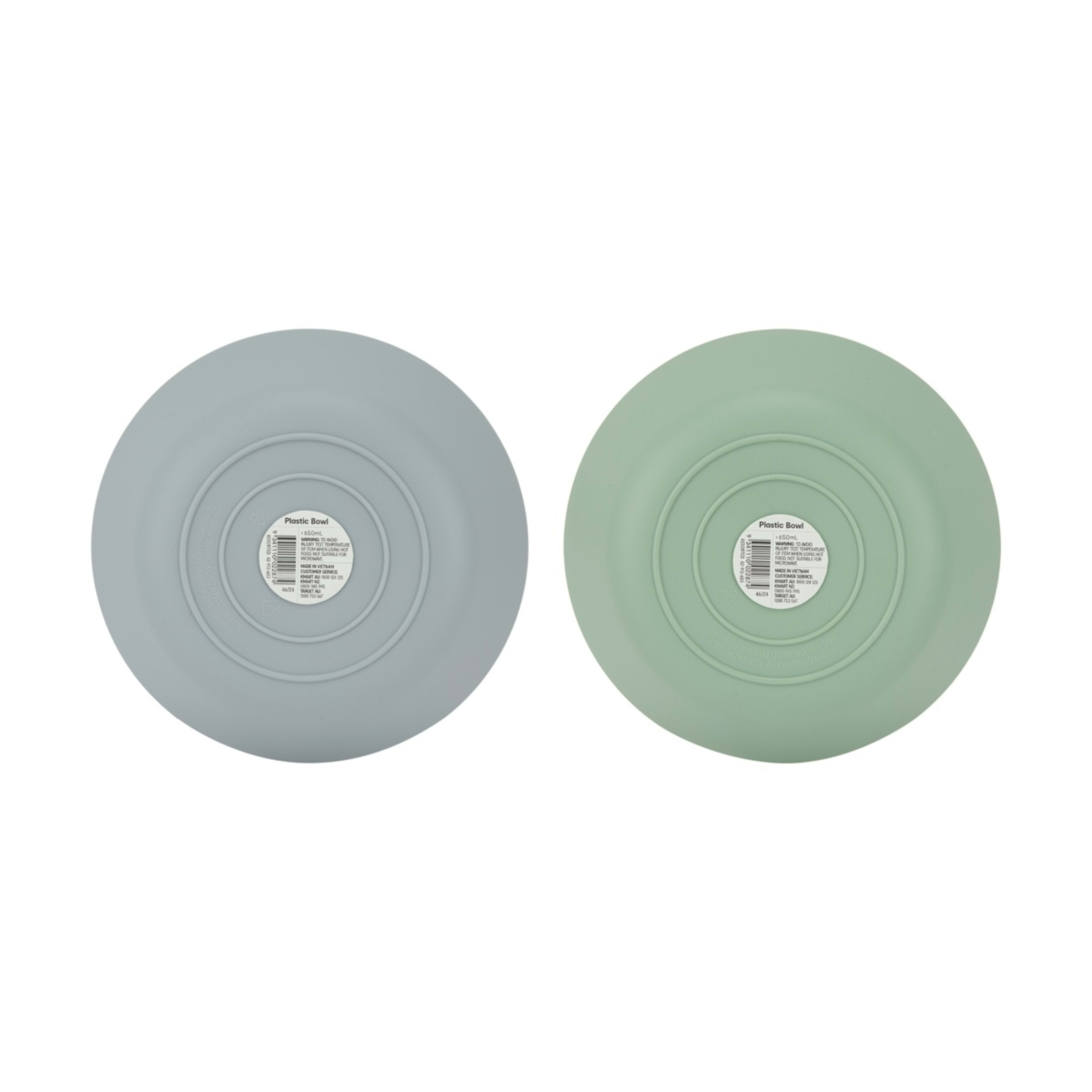 6 Plastic Bowl - Assorted, 6 of 6