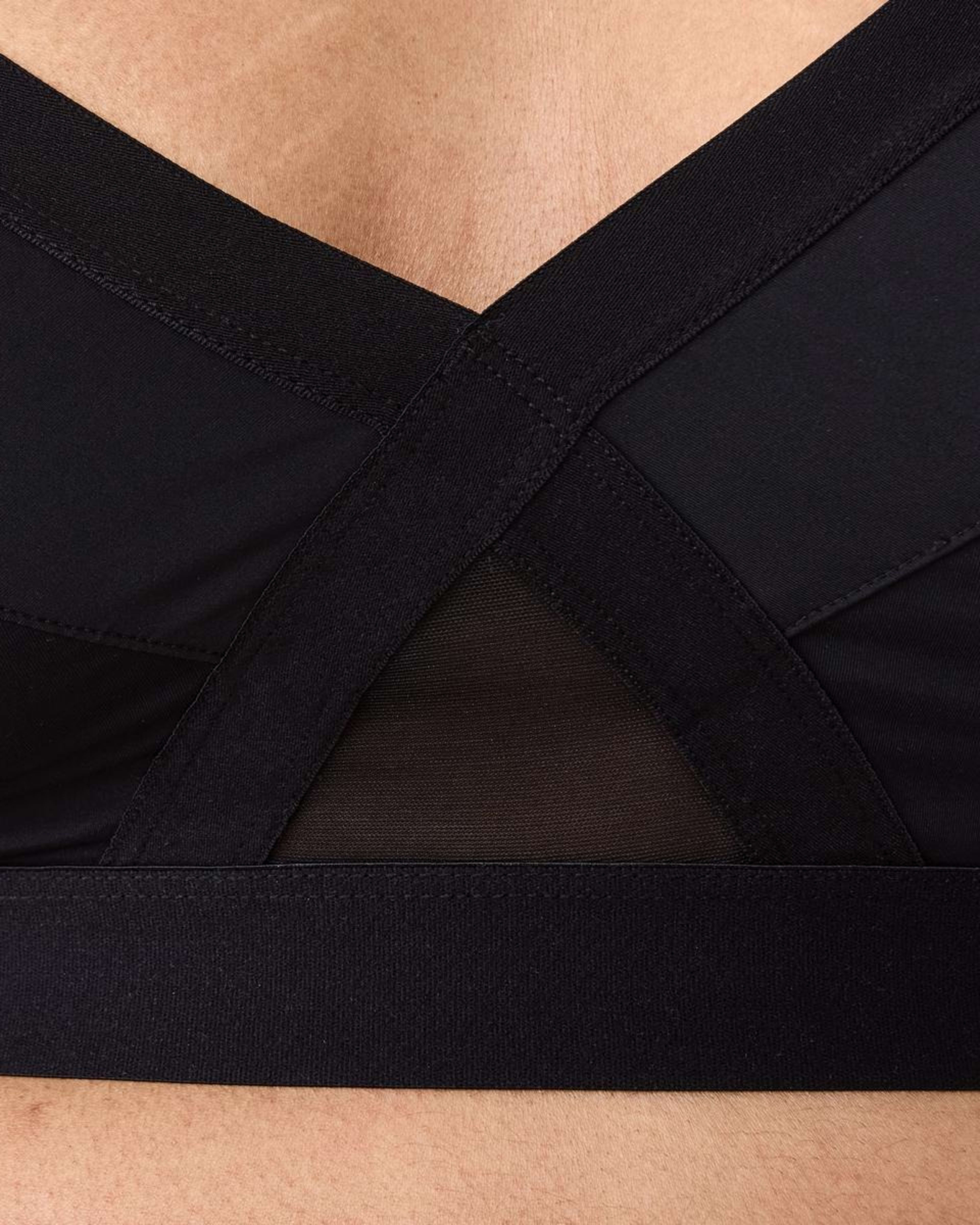 6 Full Figure Micro Mesh Bra BLACK, 6 of 6