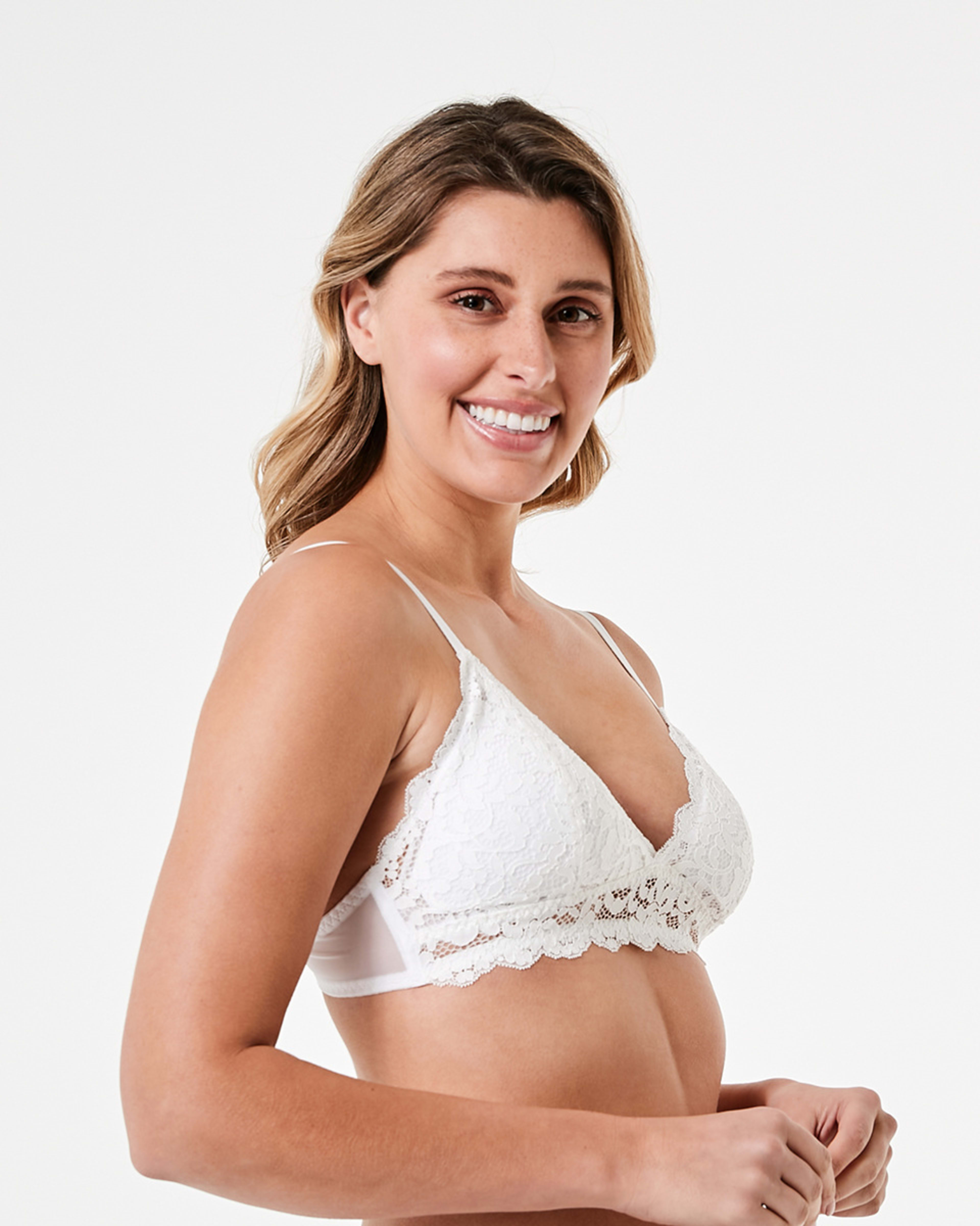 2 Wirefree Lace Bralette OFF WHITE, 2 of 5