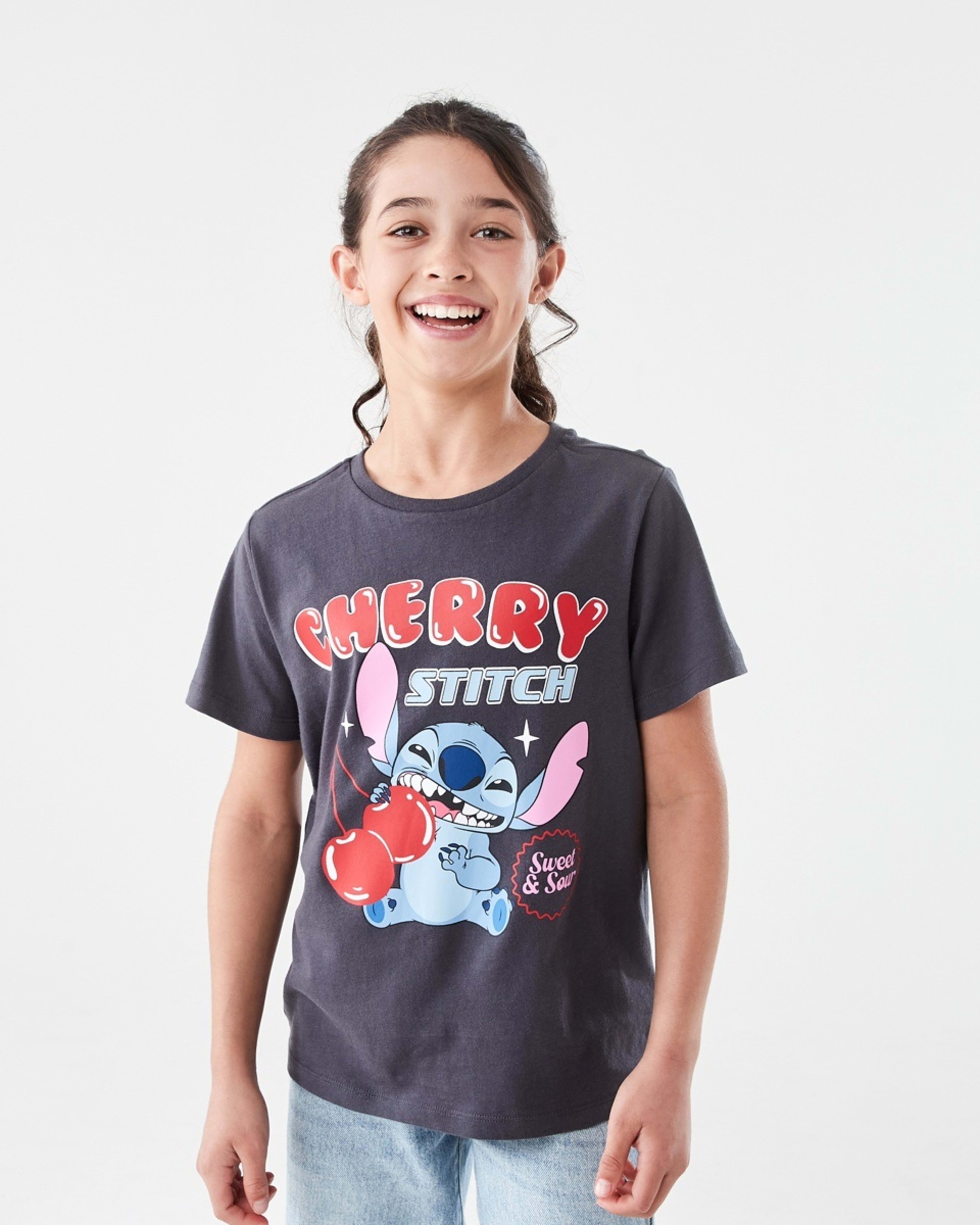 1 Disney Lilo & Stitch License T-shirt LILO AND STITCH CHERRY