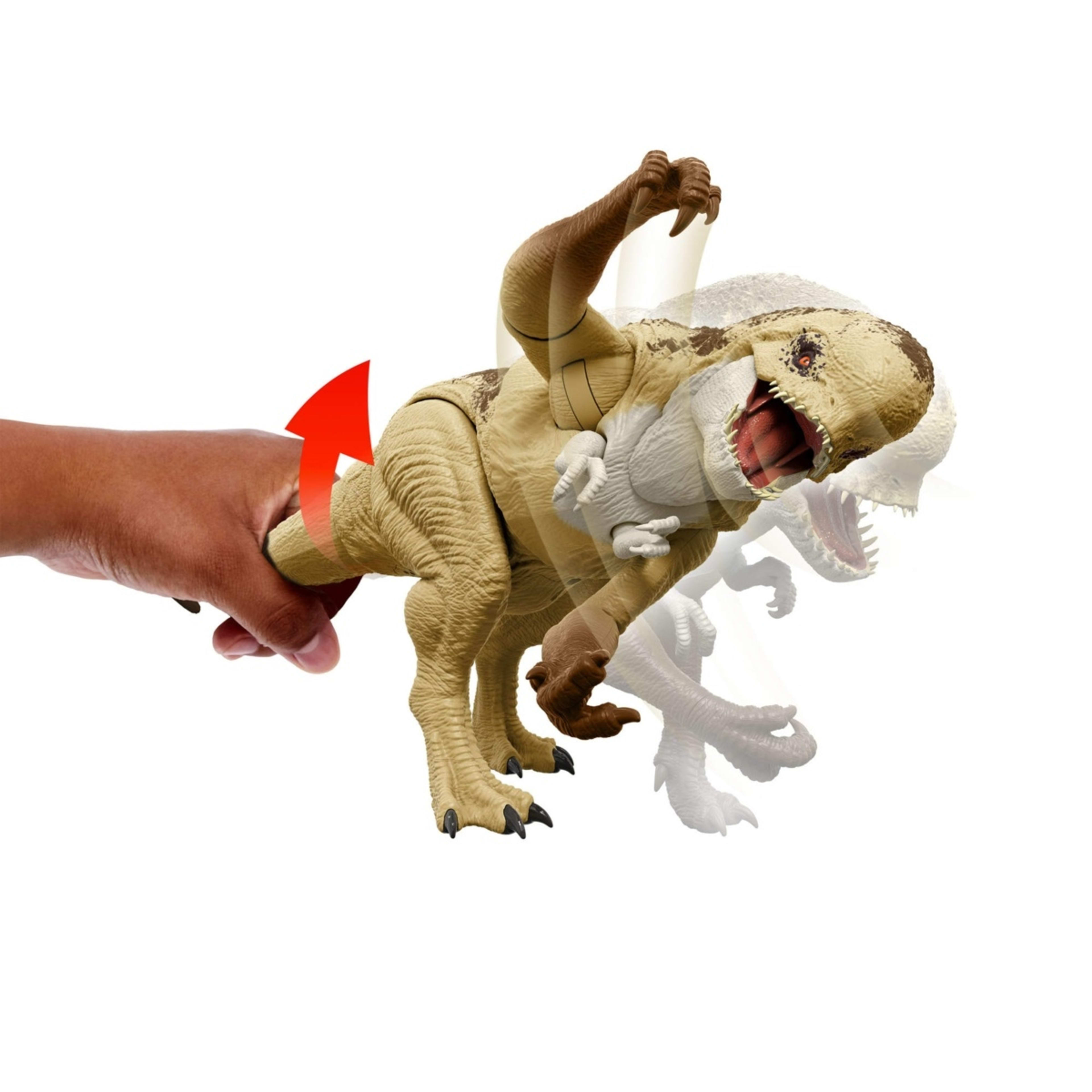 2 Jurassic World Rebirth: Rumble 'N Rampage Distortus Rex Figure, 2 of 6