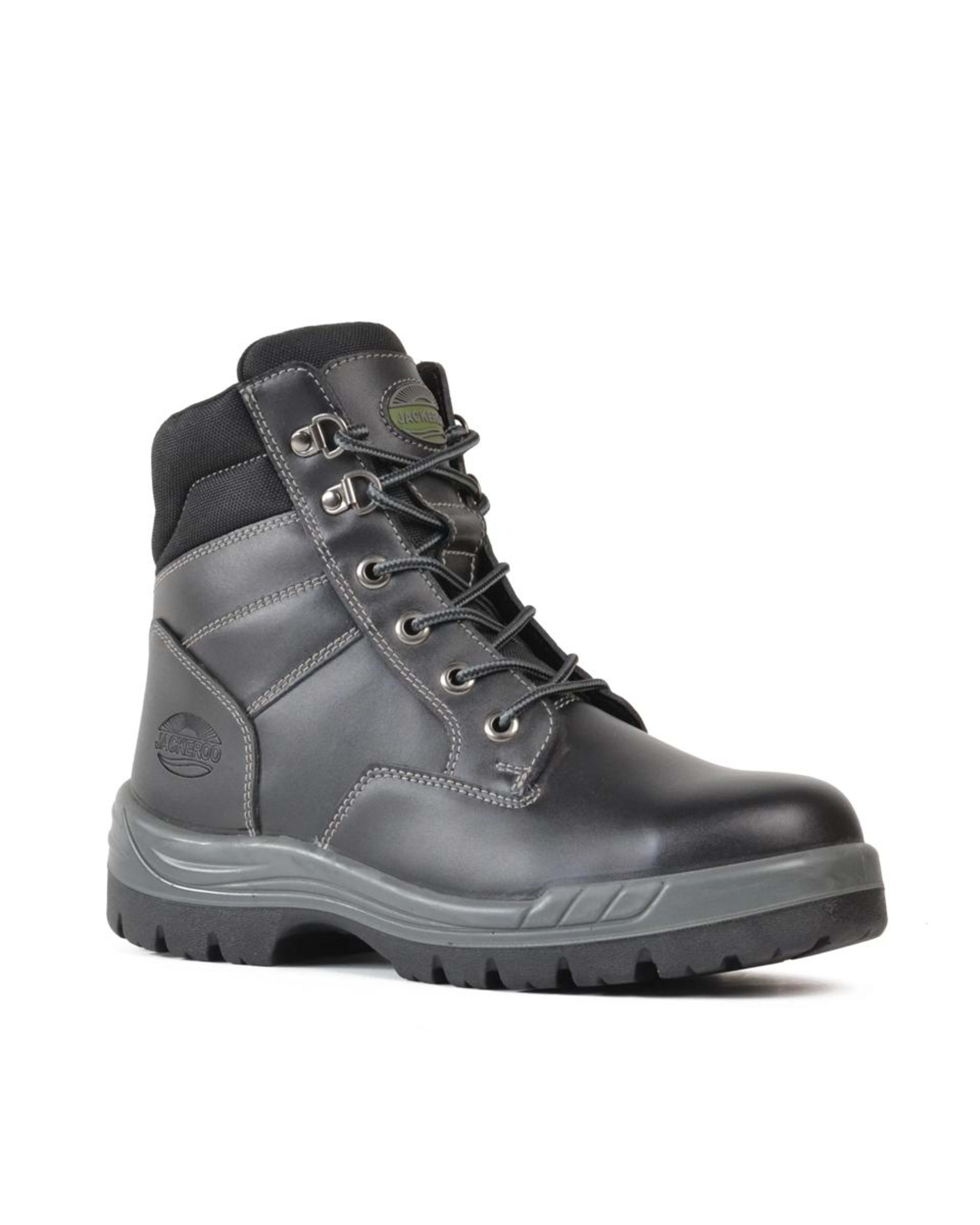 1 Side Zip Viking Work Boots Black