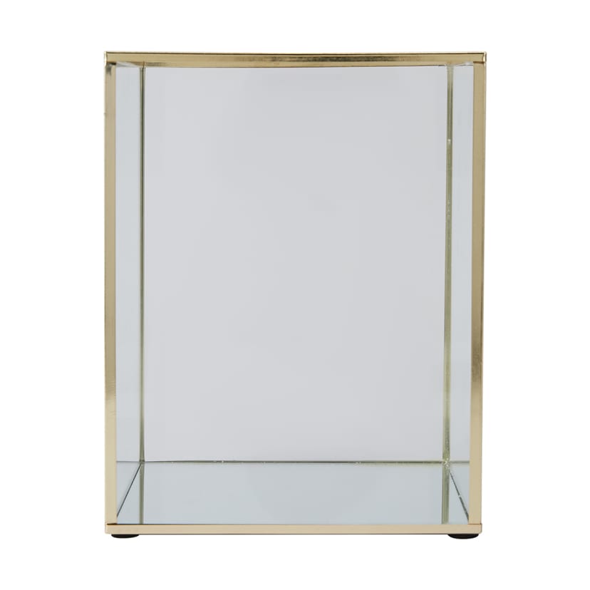 Brass Look Glass Pillar Holder Kmart