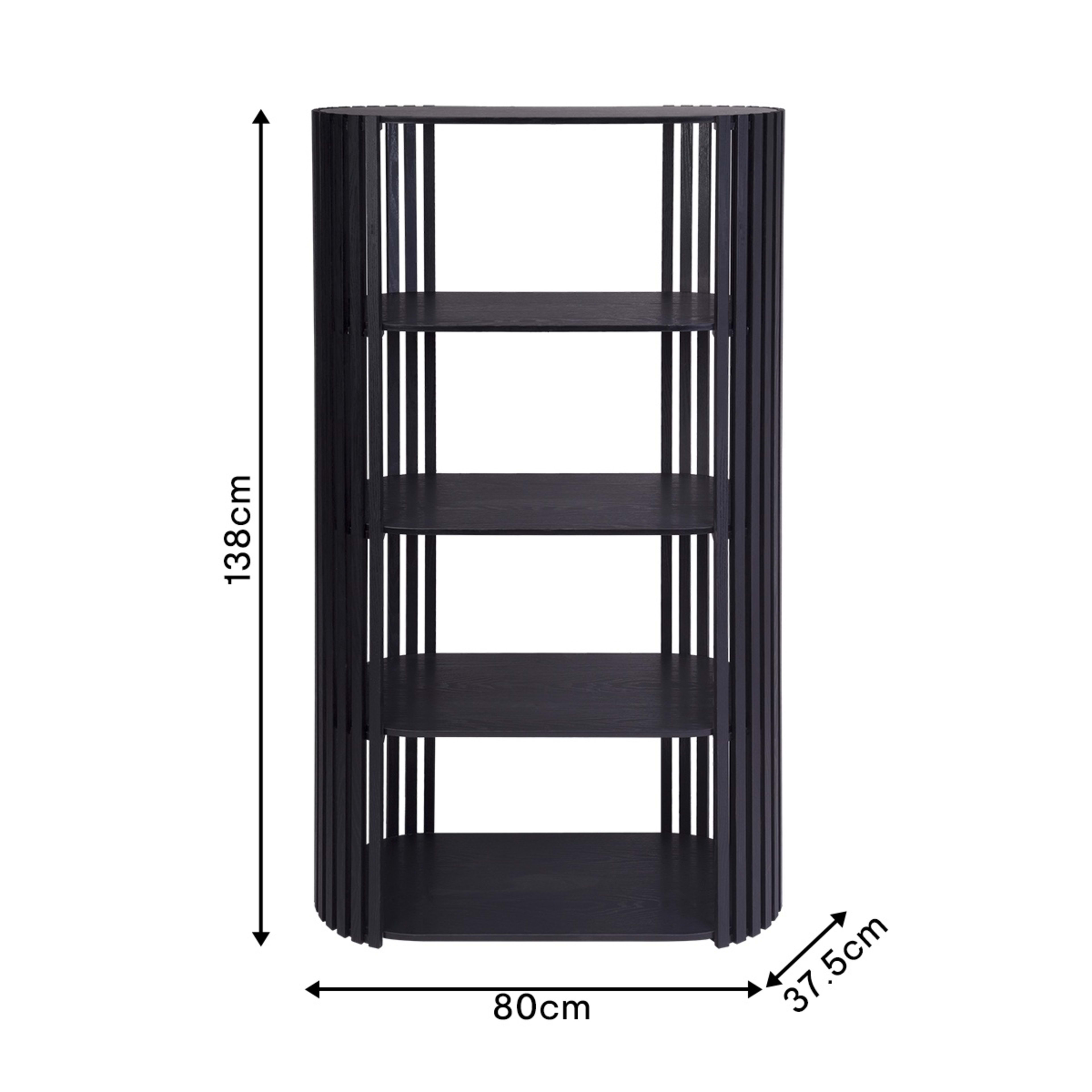 10 Nate Bookshelf - Black, 10 of 10