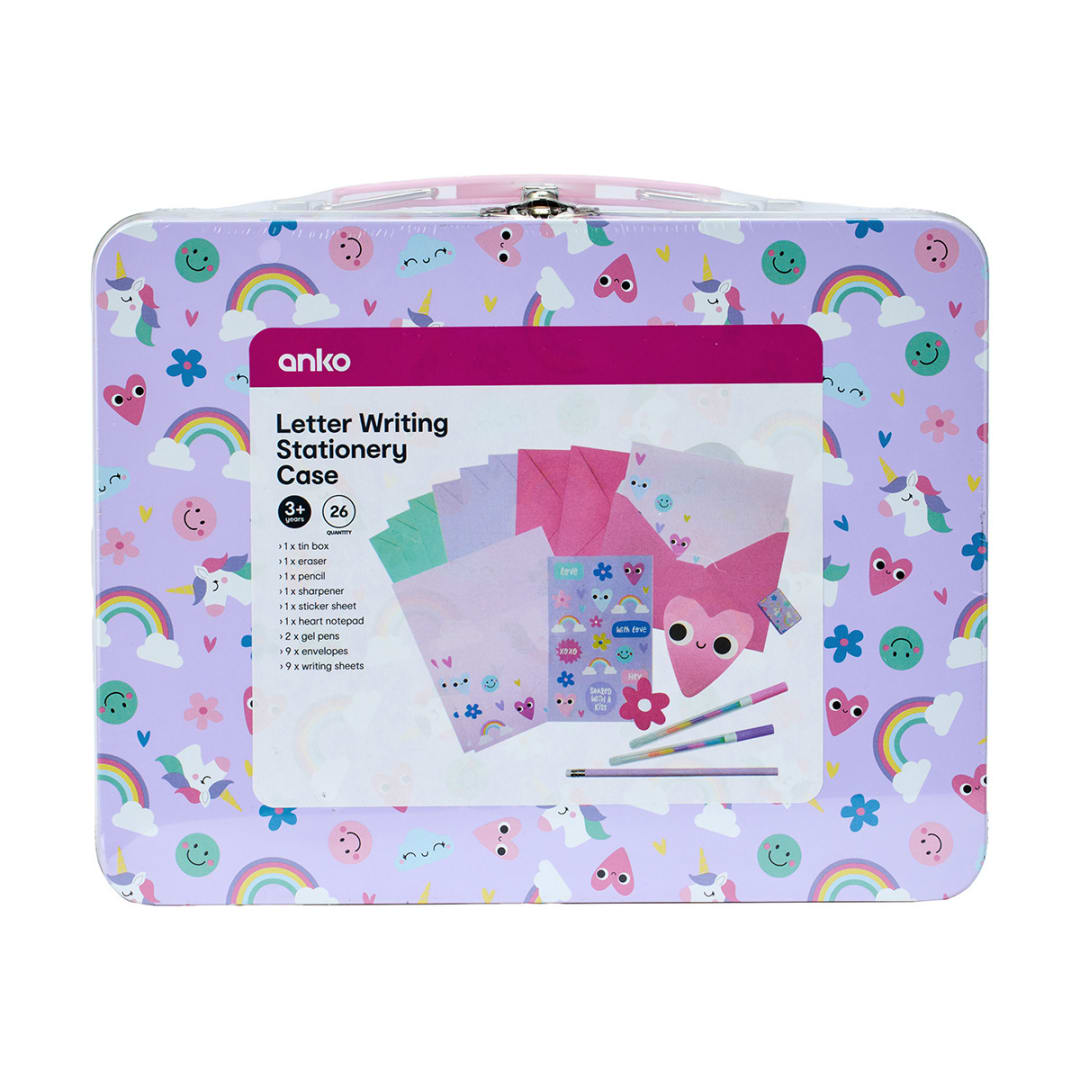 26 Piece Letter Writing Stationery Case Kmart