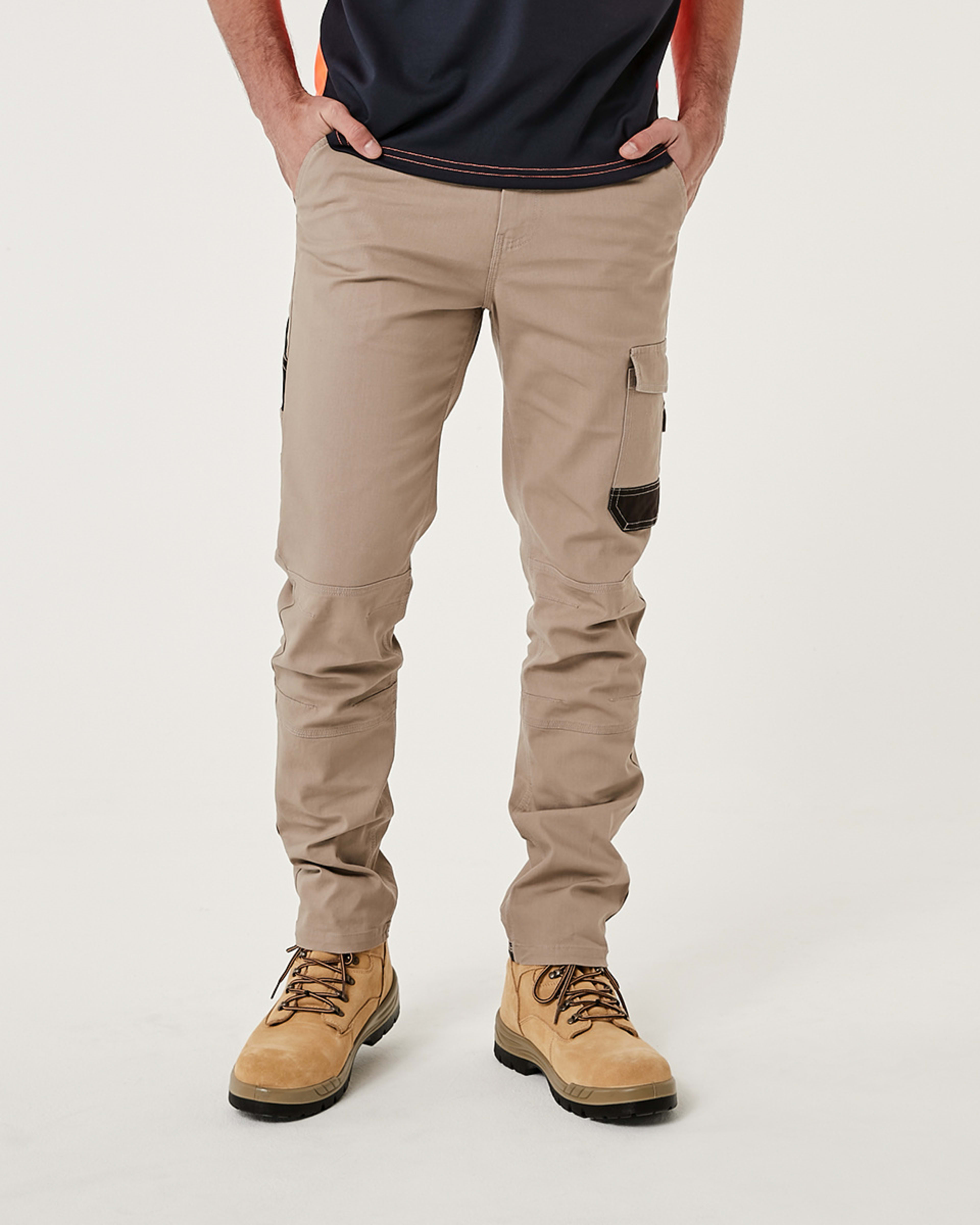 2 Slim Leg Work Pants MUSHROOM BEIGE, 2 of 9