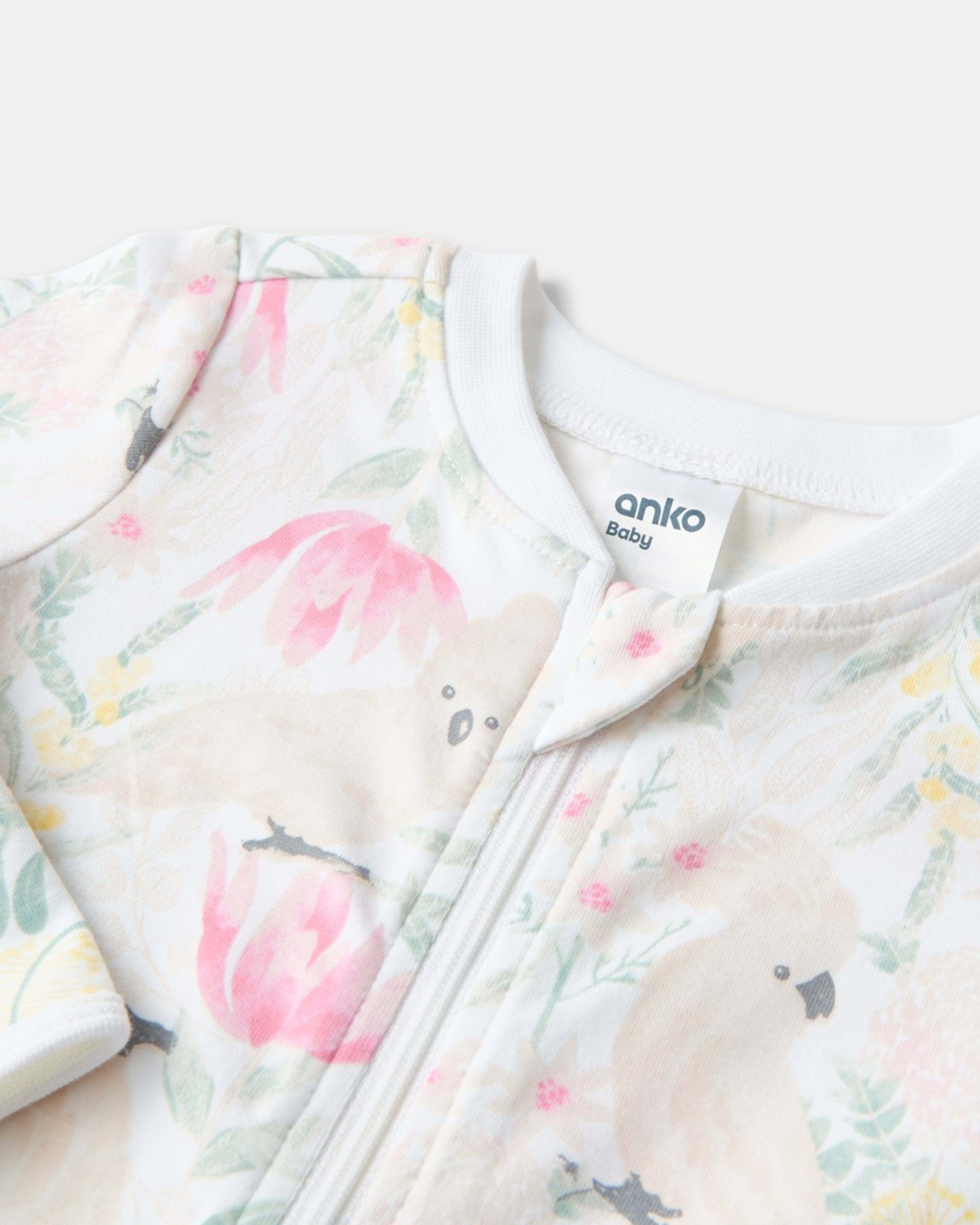 3 Turn Cuff Coverall Aus Floral, 3 of 3