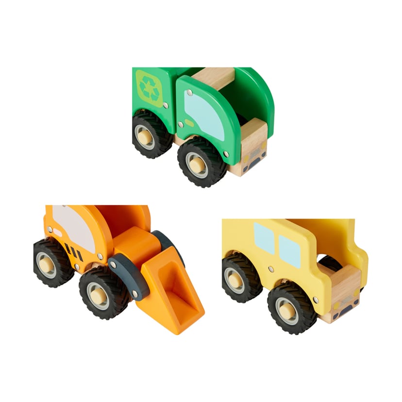 Wooden Town Vehicle - Assorted - Kmart