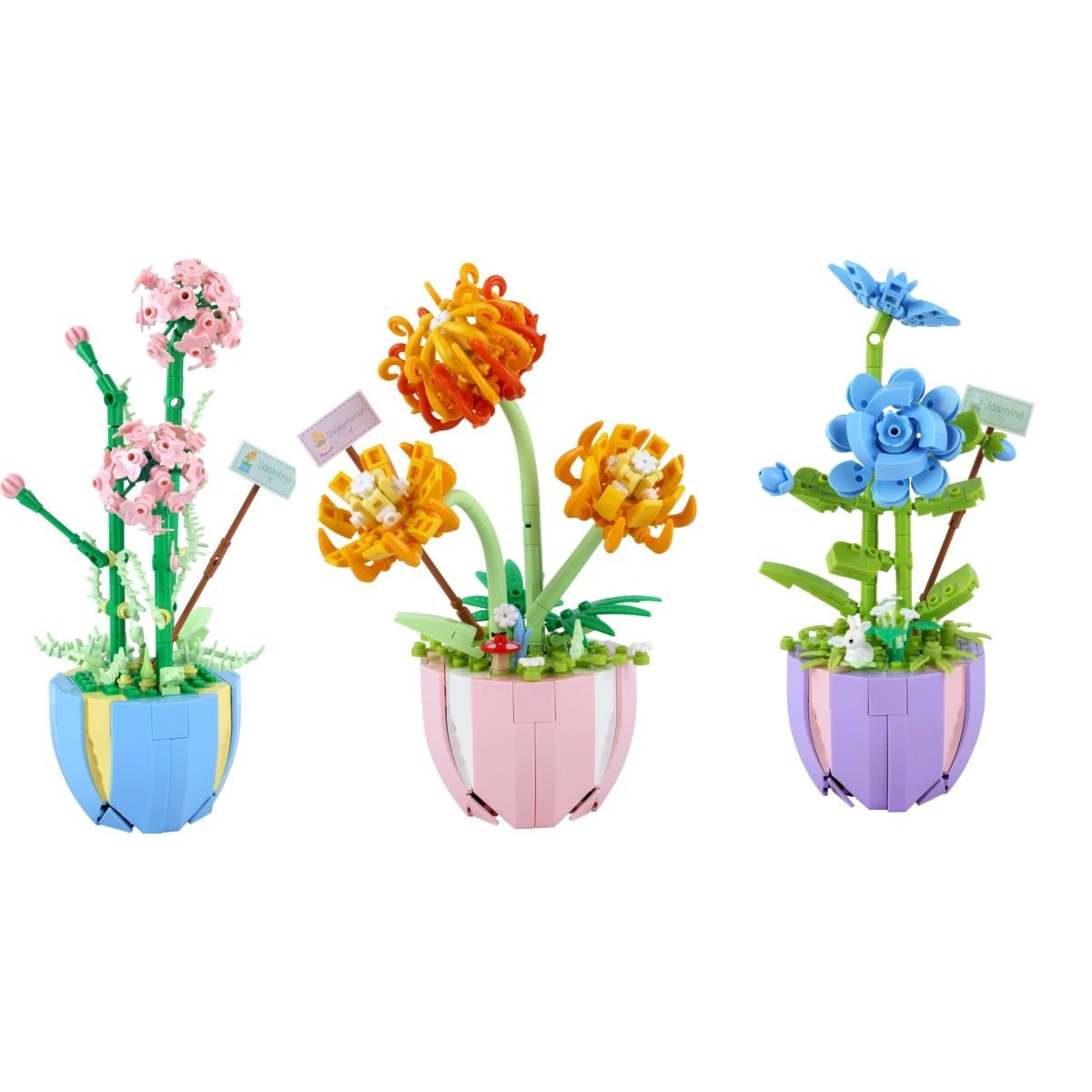 2 Mini Blocks Flower Series: Flower Pot - Assorted, 2 of 9