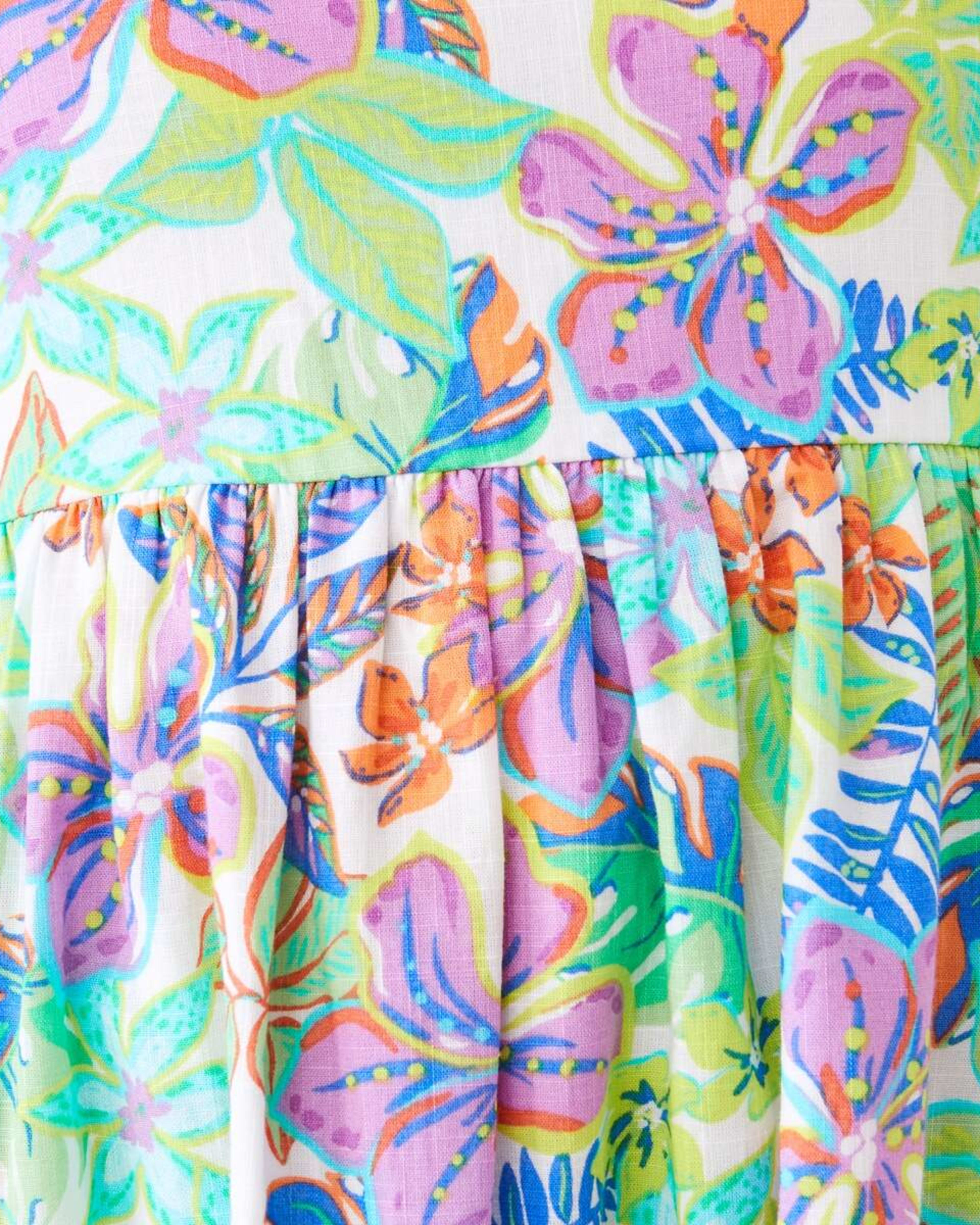 5 Cut Out Frill Dress Flrl Multi, 5 of 10