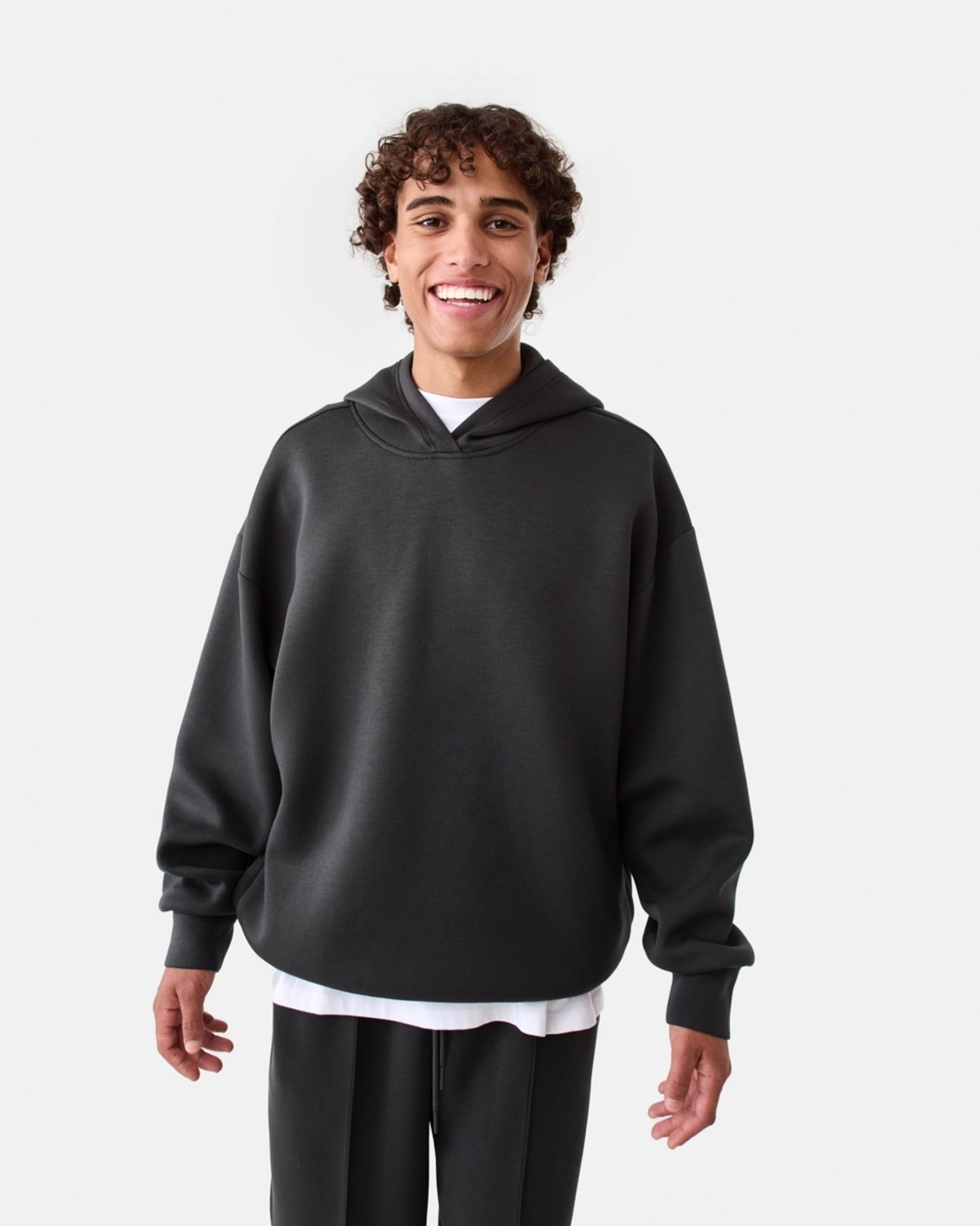 1 Oversized Scuba Hoodie VOLCANIC ROCK, 1 of 9
