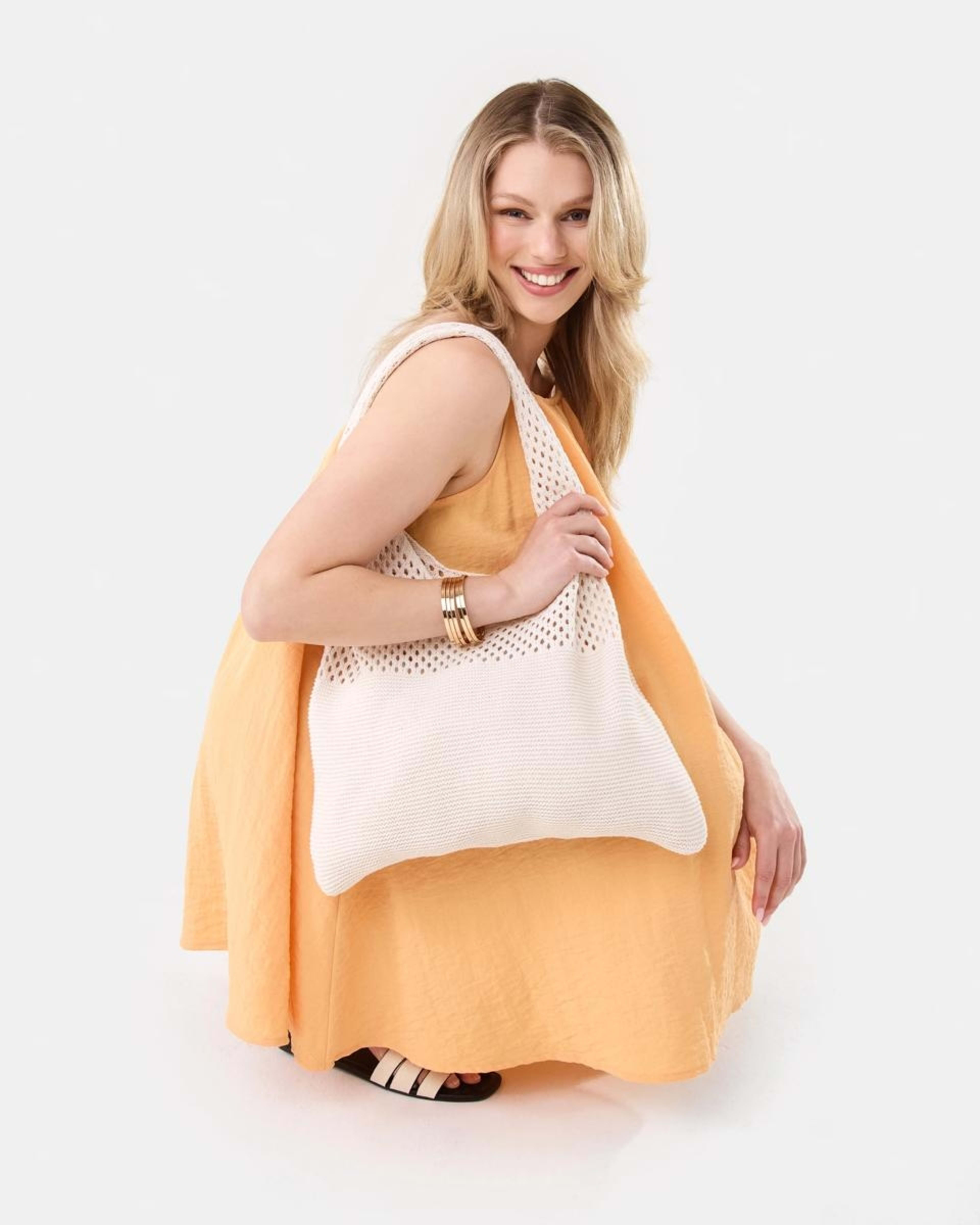 10 Sleeveless Textured Mini Dress Papaya, 10 of 10