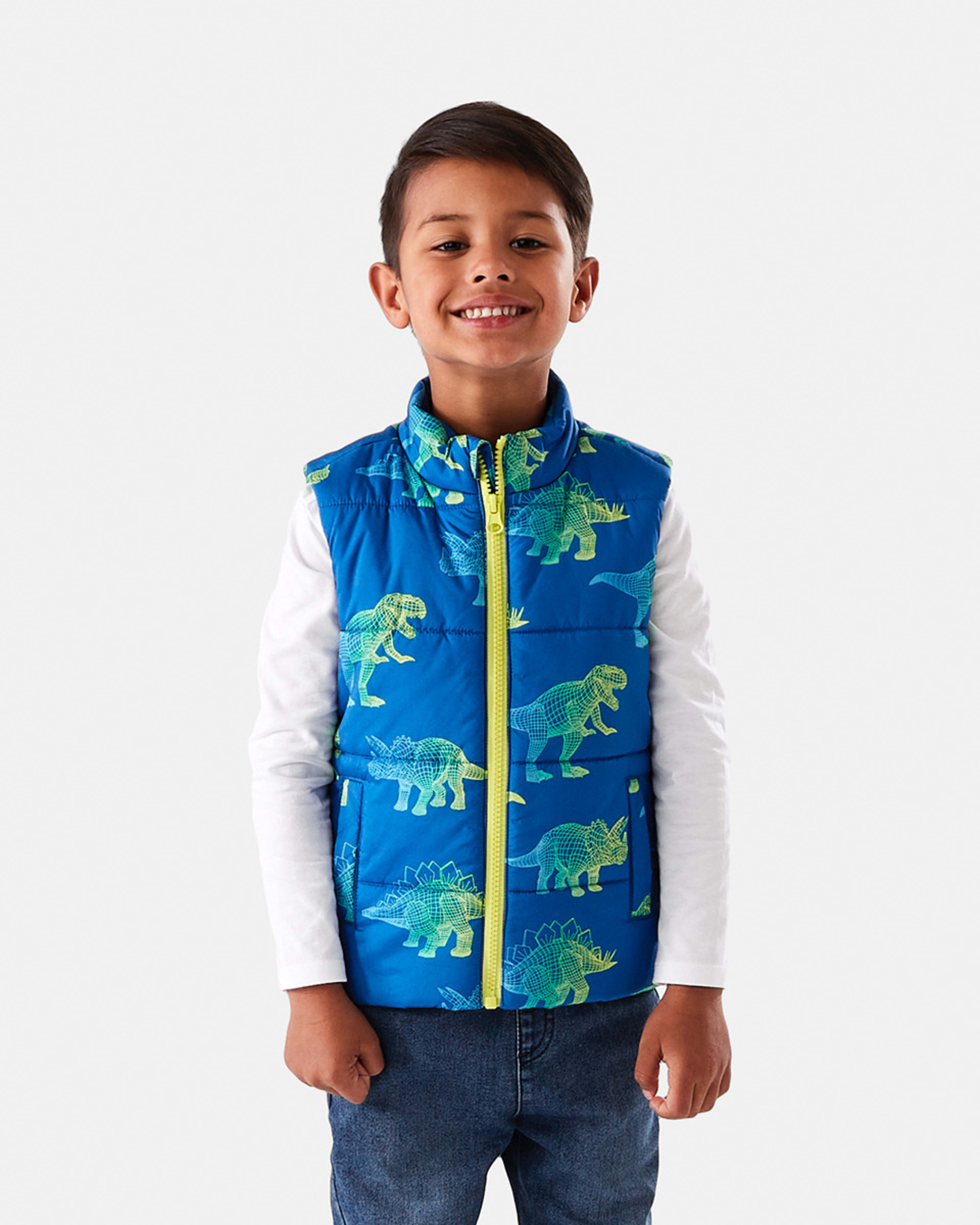 Printed Puffer Vest Kmart