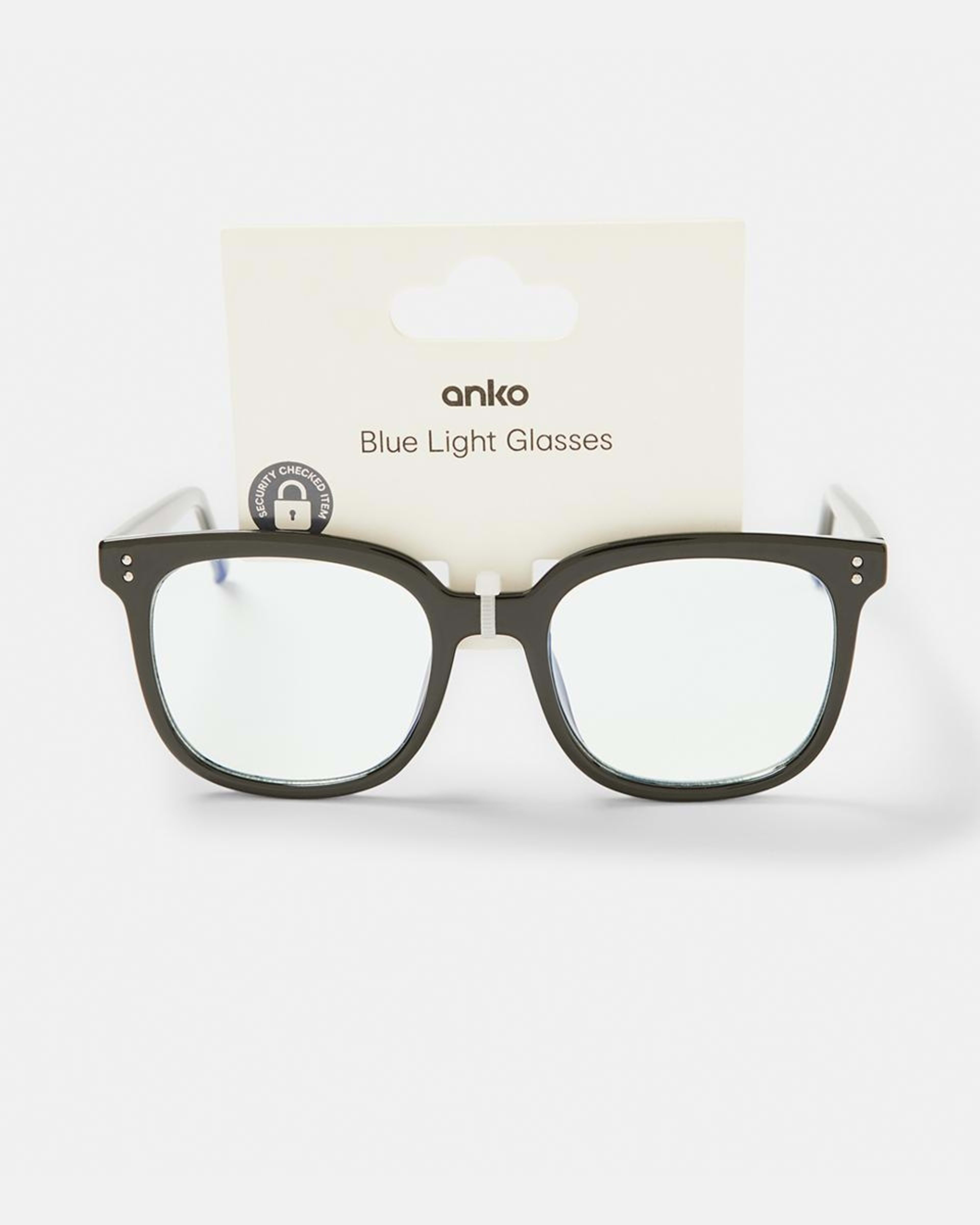 6 Black Frame Blue Lens Glasses Clear, 6 of 6