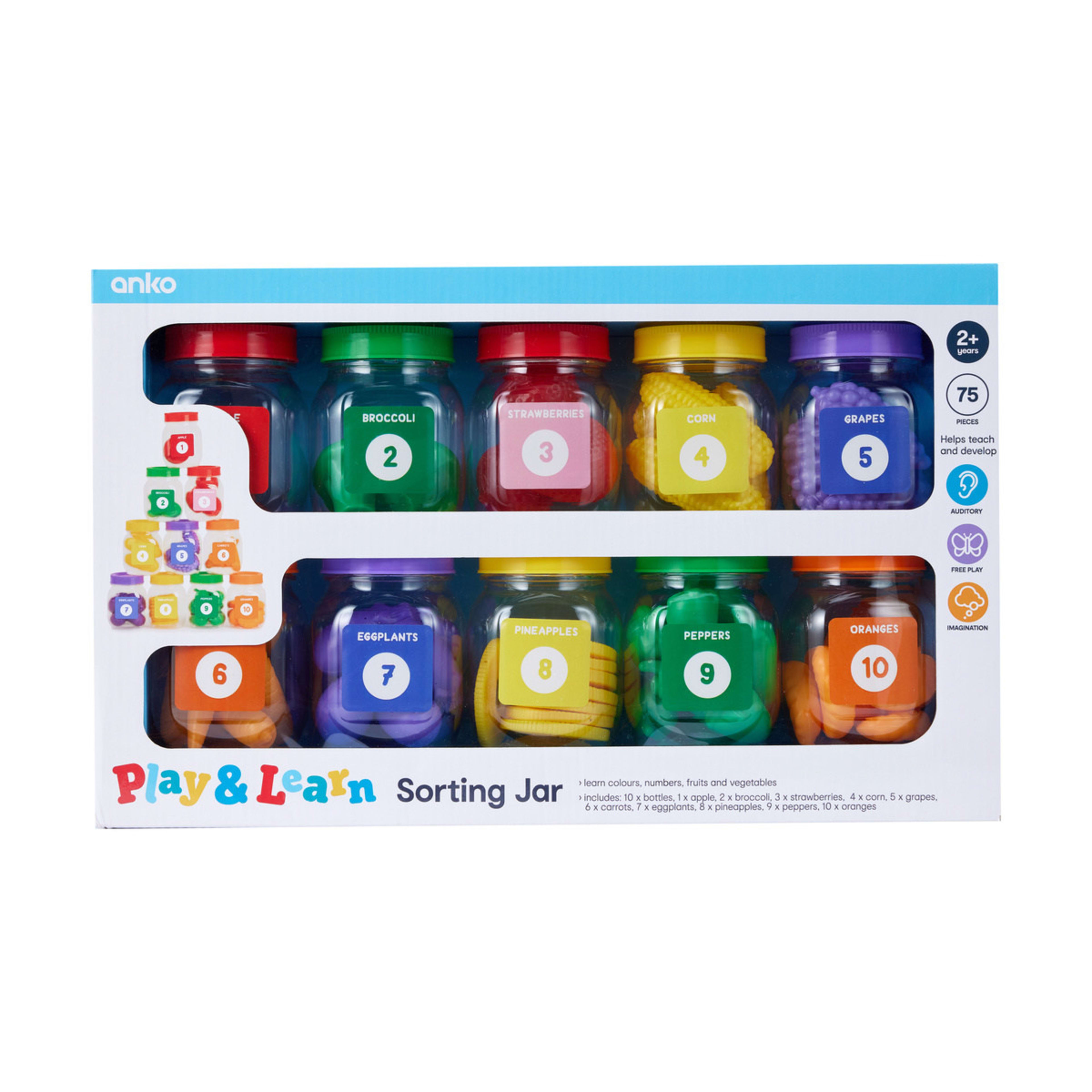 10 75 Piece Play and Learn Sorting Jar, 10 of 10