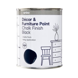 Decor & Furniture Paint - Chalk Finish Black