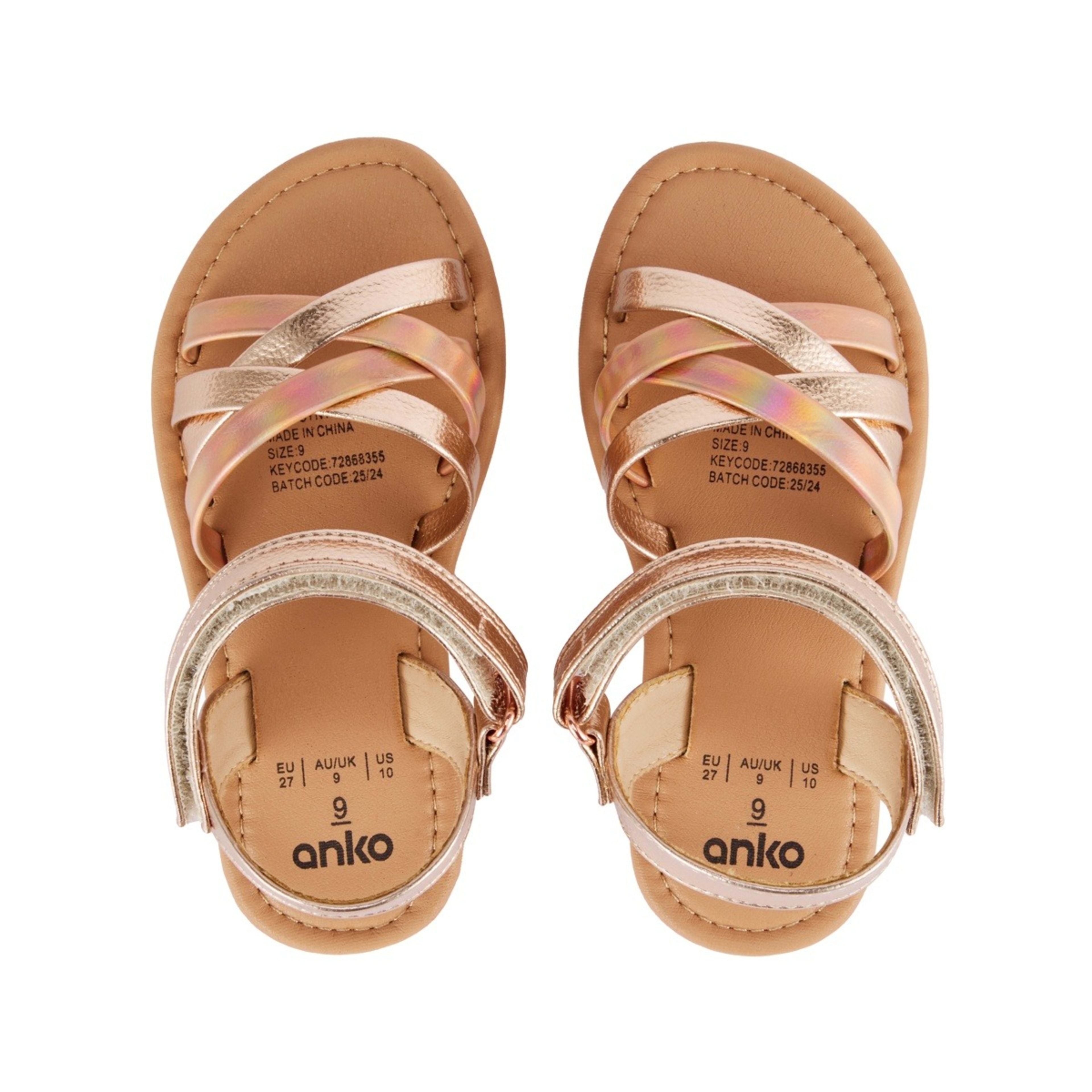 3 Junior Fashion Sandals Rose Gold, 3 of 4