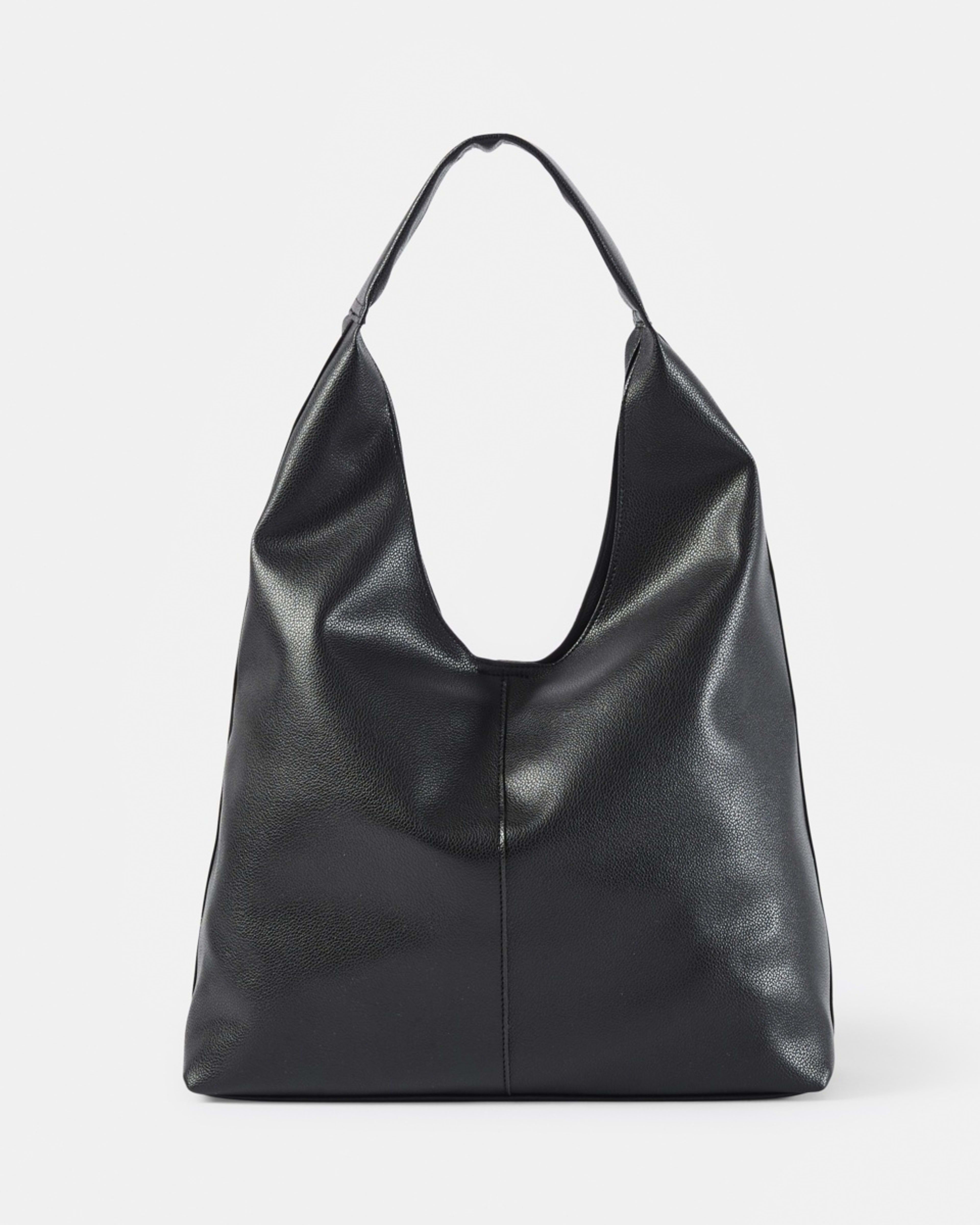 1 Slouchy Shoulder Bag BLACK, 1 of 10