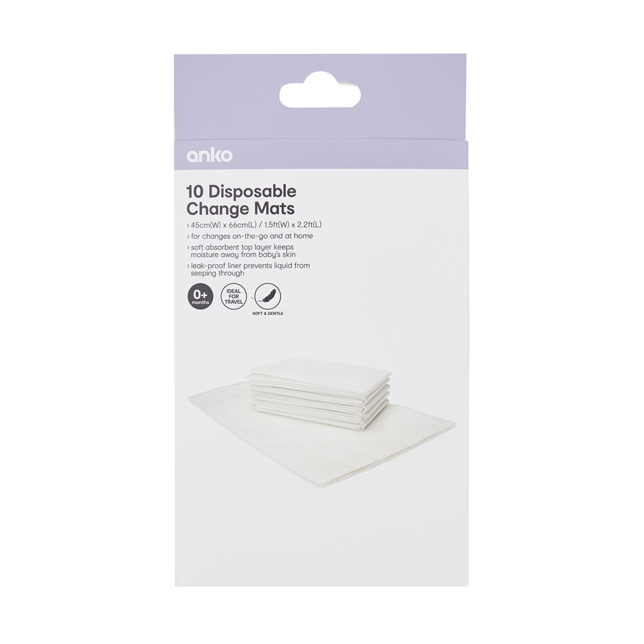 10 Pack Disposable Change Mats Kmart