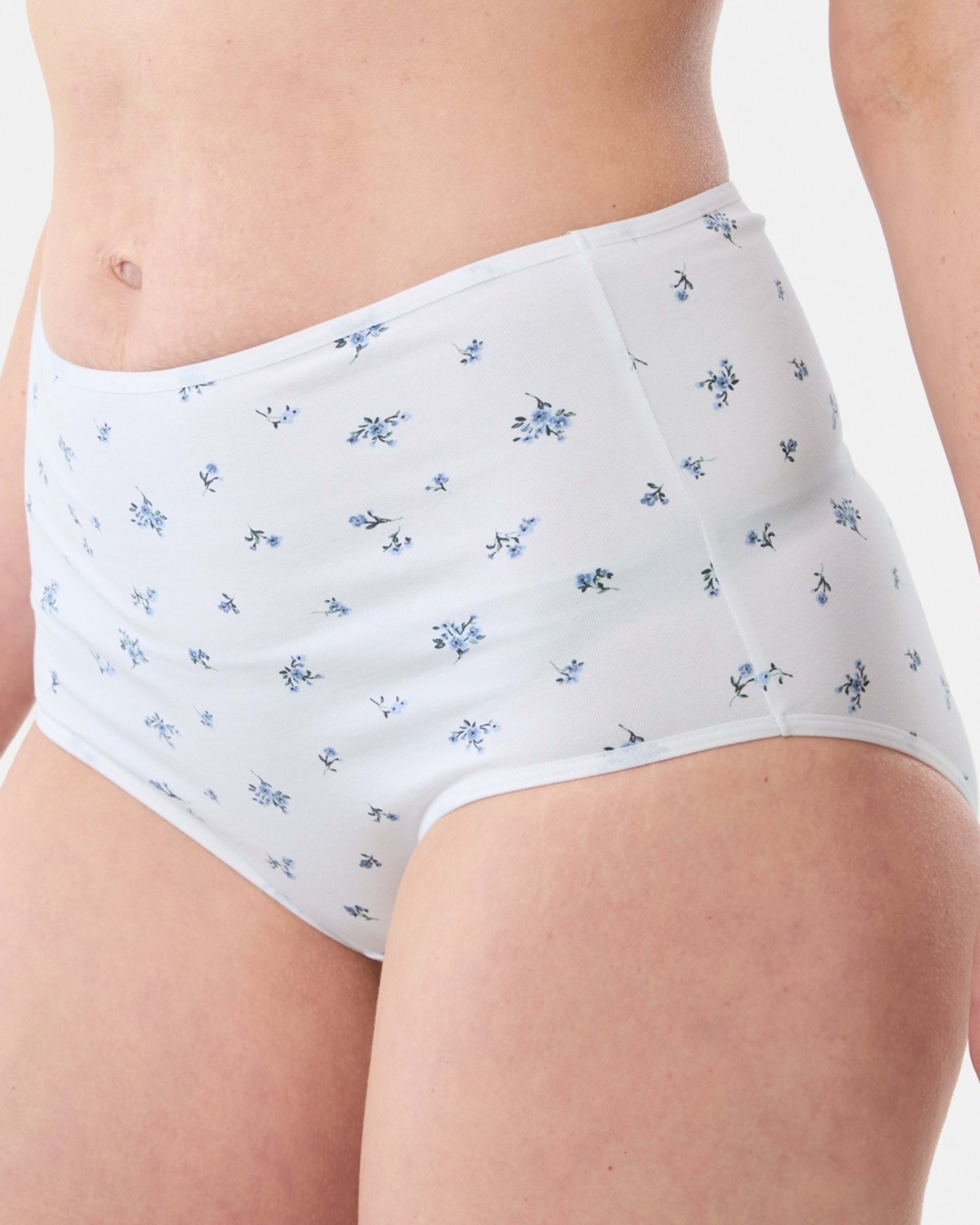 7 5 Pack Cotton Stretch Full Briefs Navy Spot, 7 of 9