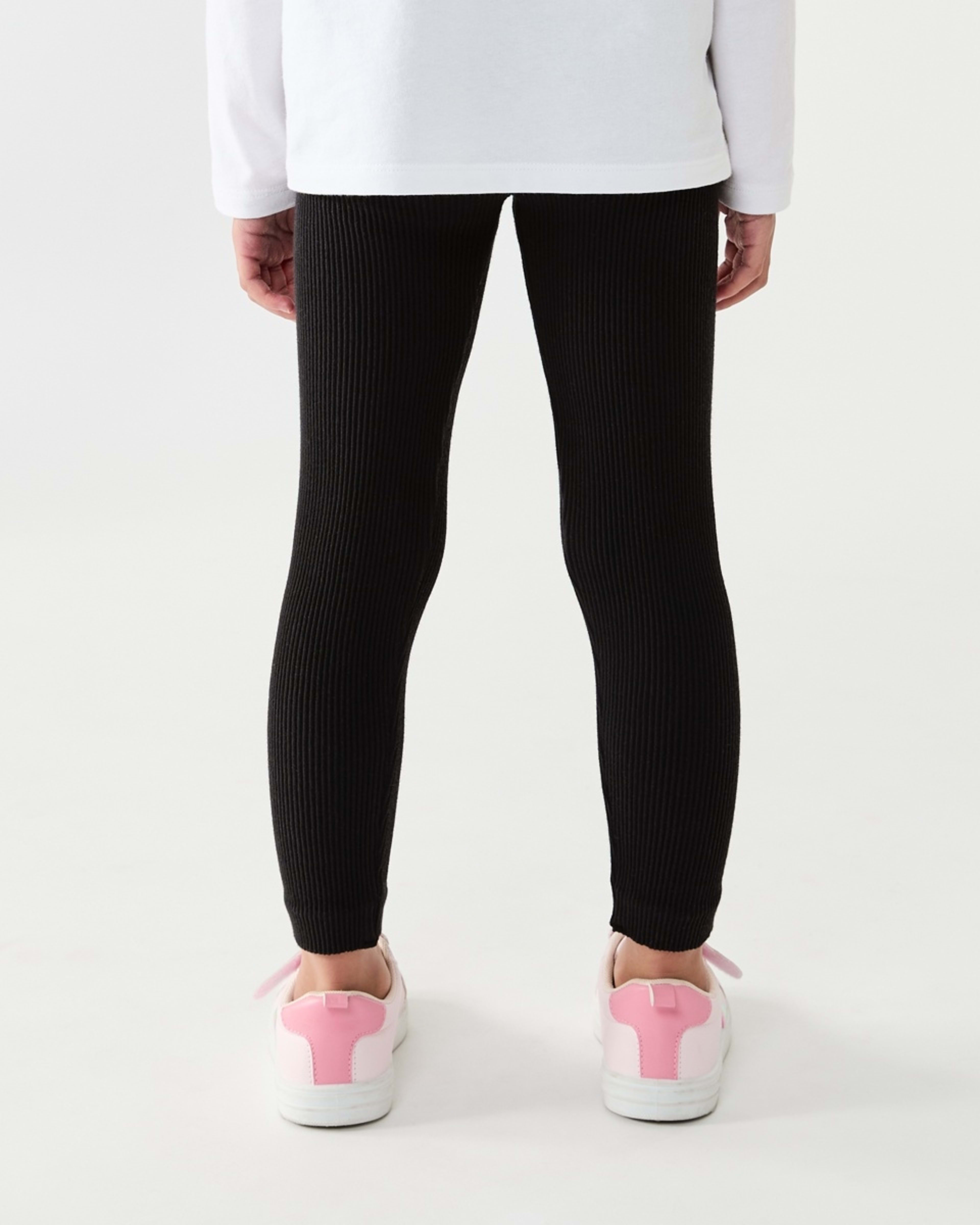 2 Rib Leggings Black, 2 of 7
