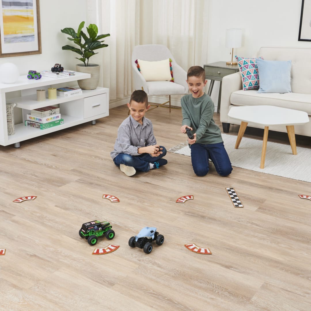 2 Pack Monster Jam Full Function Remote Control 2.4GHz Grave Digger vs