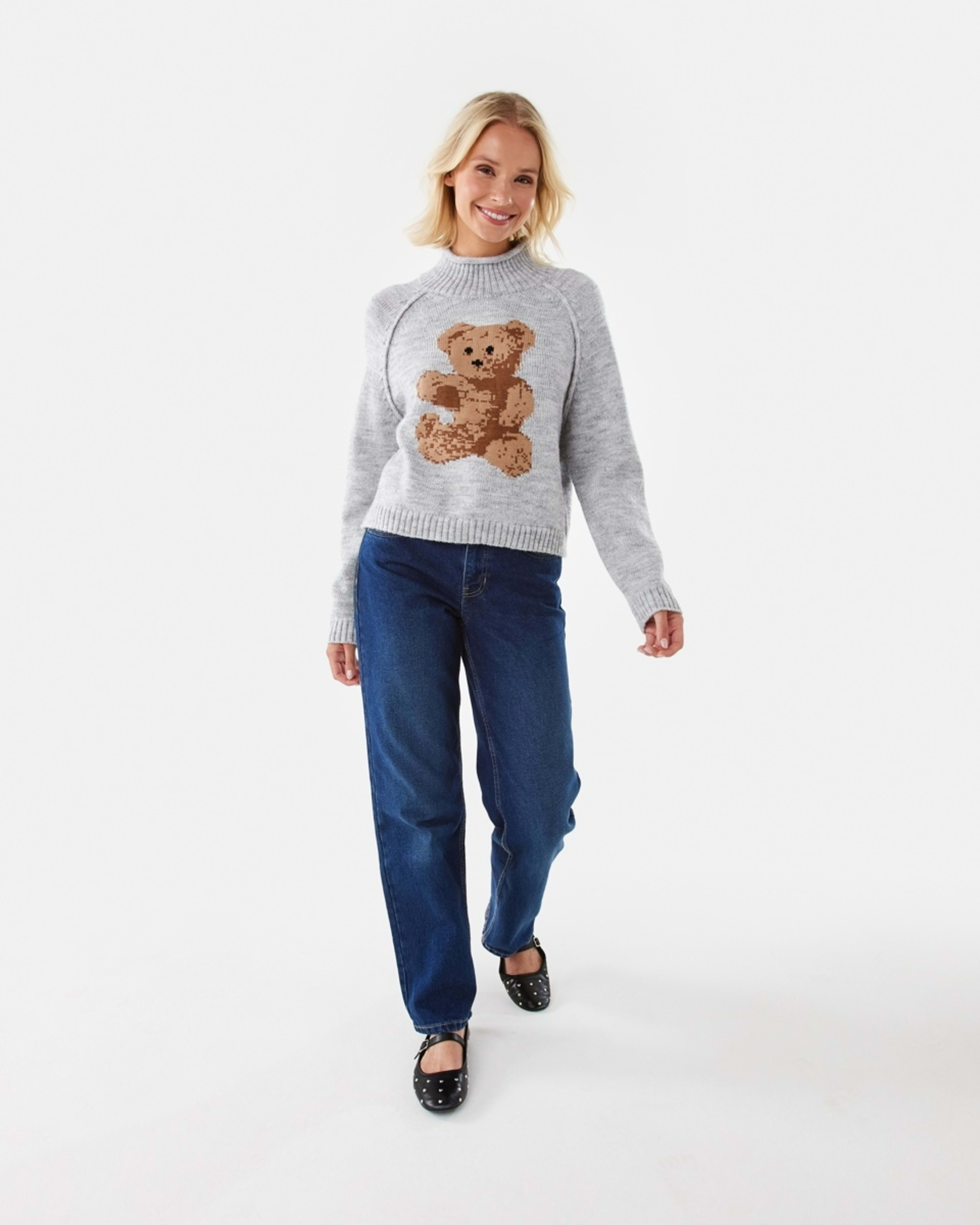 2 Jacquard Jumper Teddy, 2 of 7