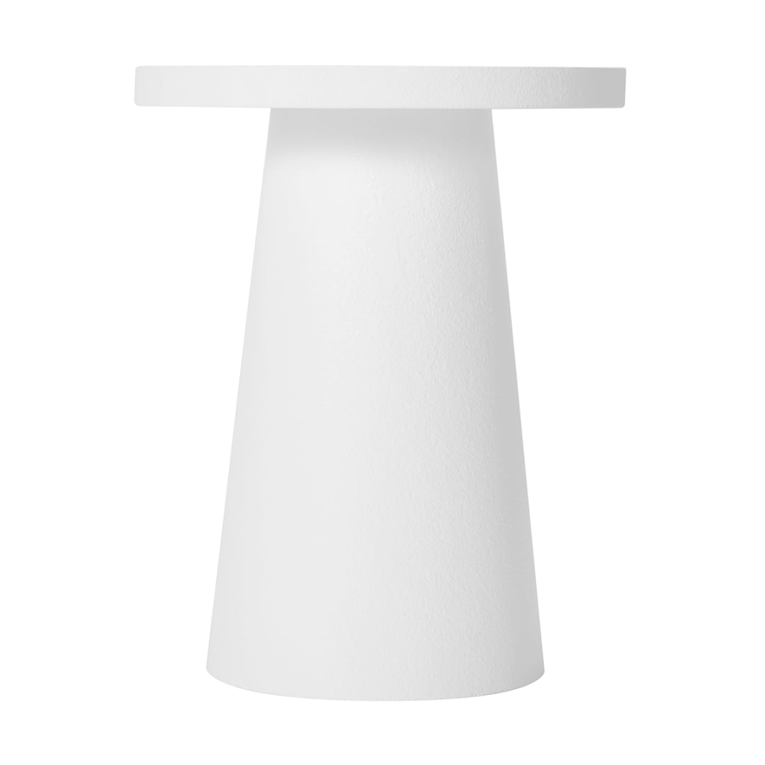 White Textured Side Table Kmart