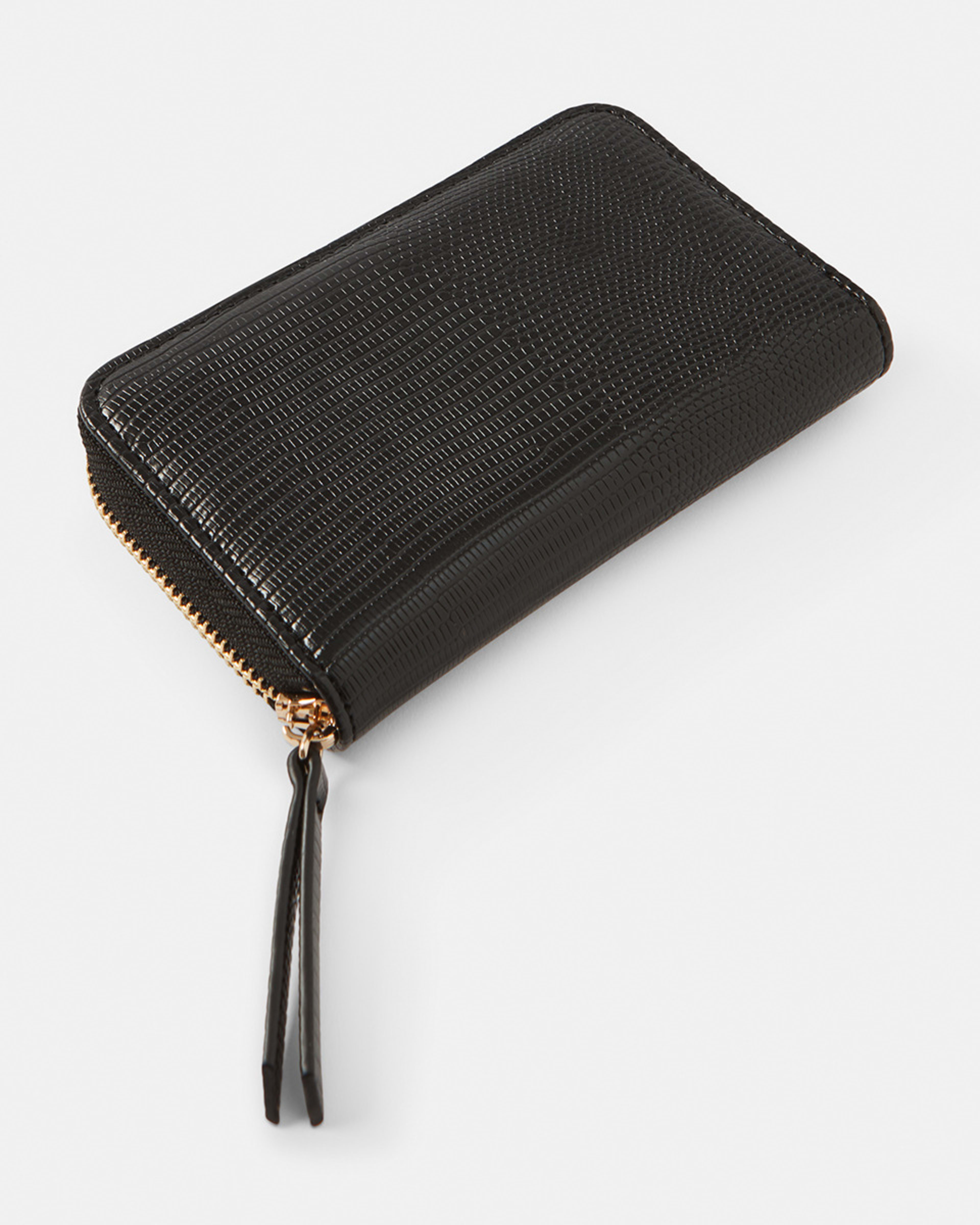 3 Mini Zip Purse Black, 3 of 4