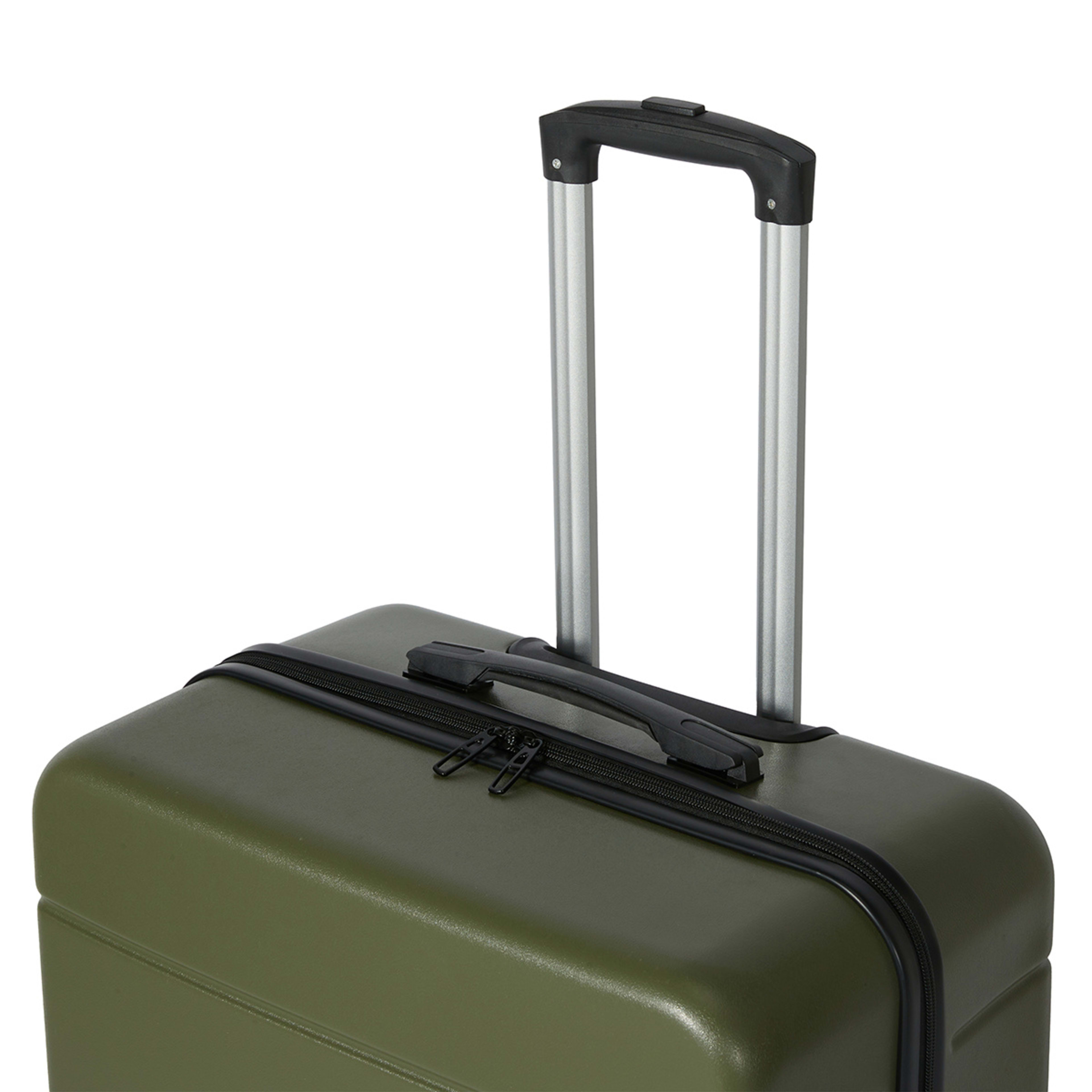 70cm Albany Hard Case 4 Wheels Olive Kmart