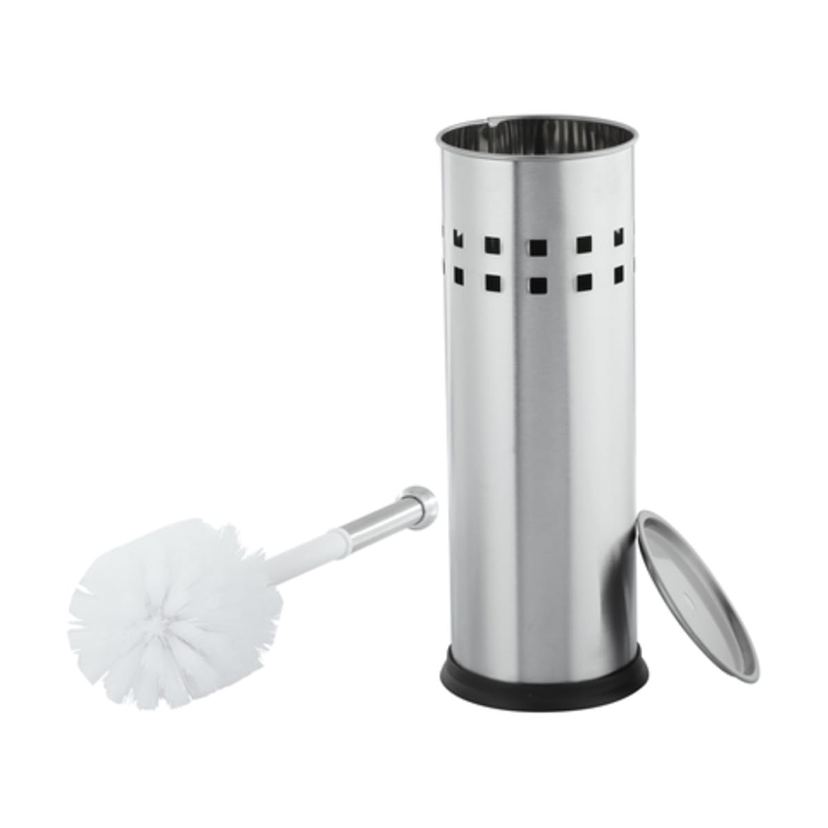 194326-W NEW SILVER Sabichi  Stainless Steel Dome Shaped Toilet Brush 