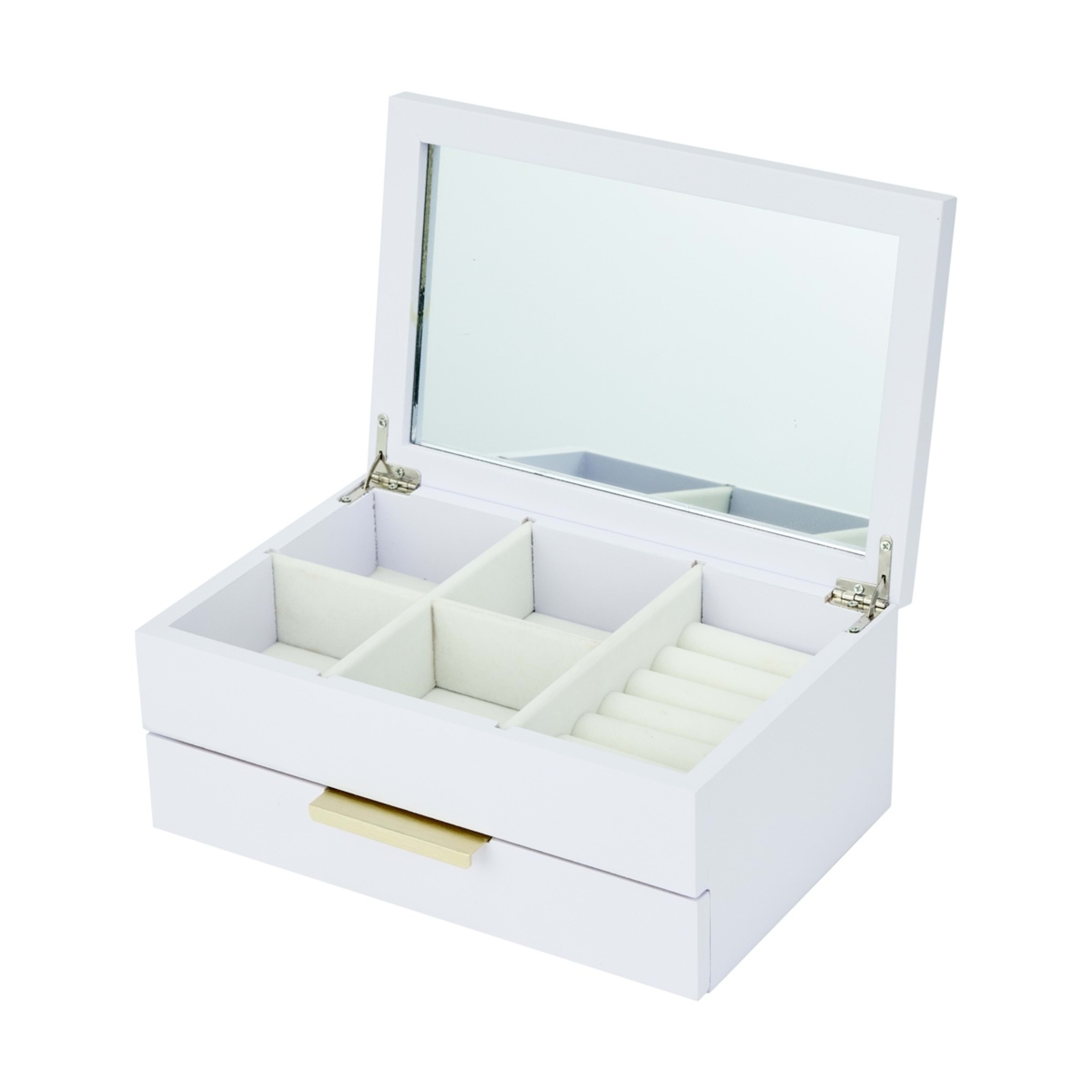 6 2 Tier Lilac Jewellery Box, 6 of 9